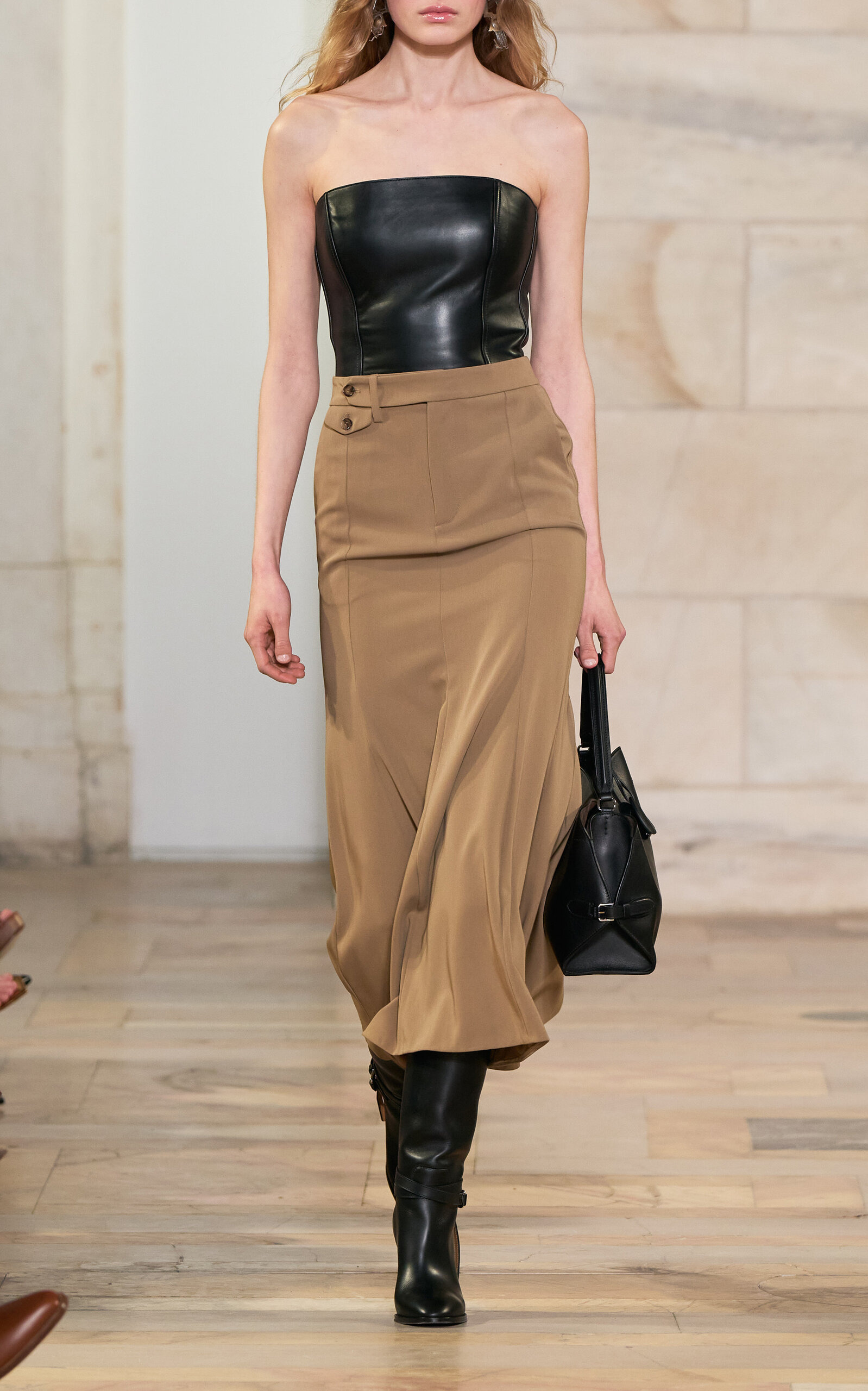 Gwyneth Leather Bustier black - 3