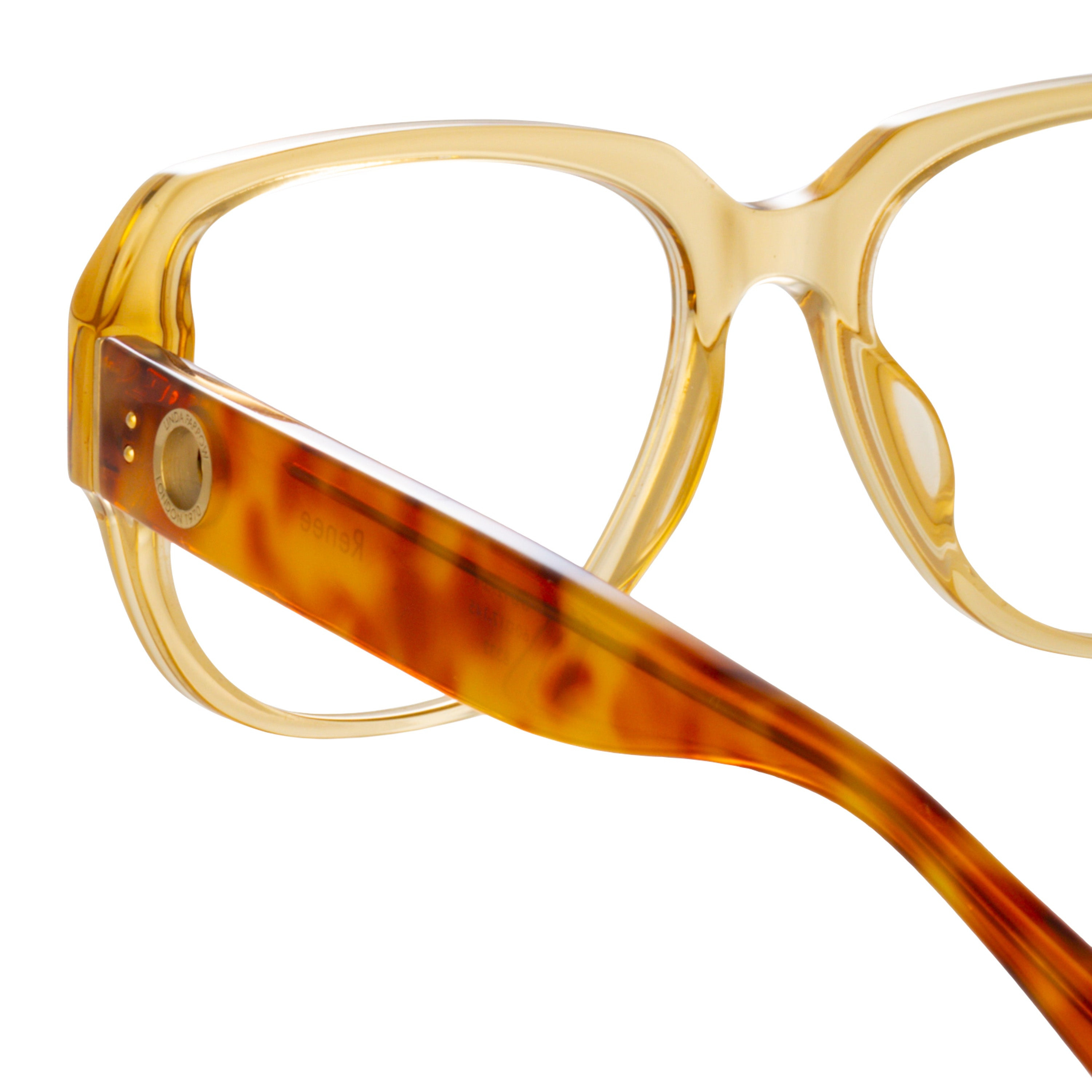 RENEE OVERSIZED OPTICAL FRAME IN SAFFRON - 4