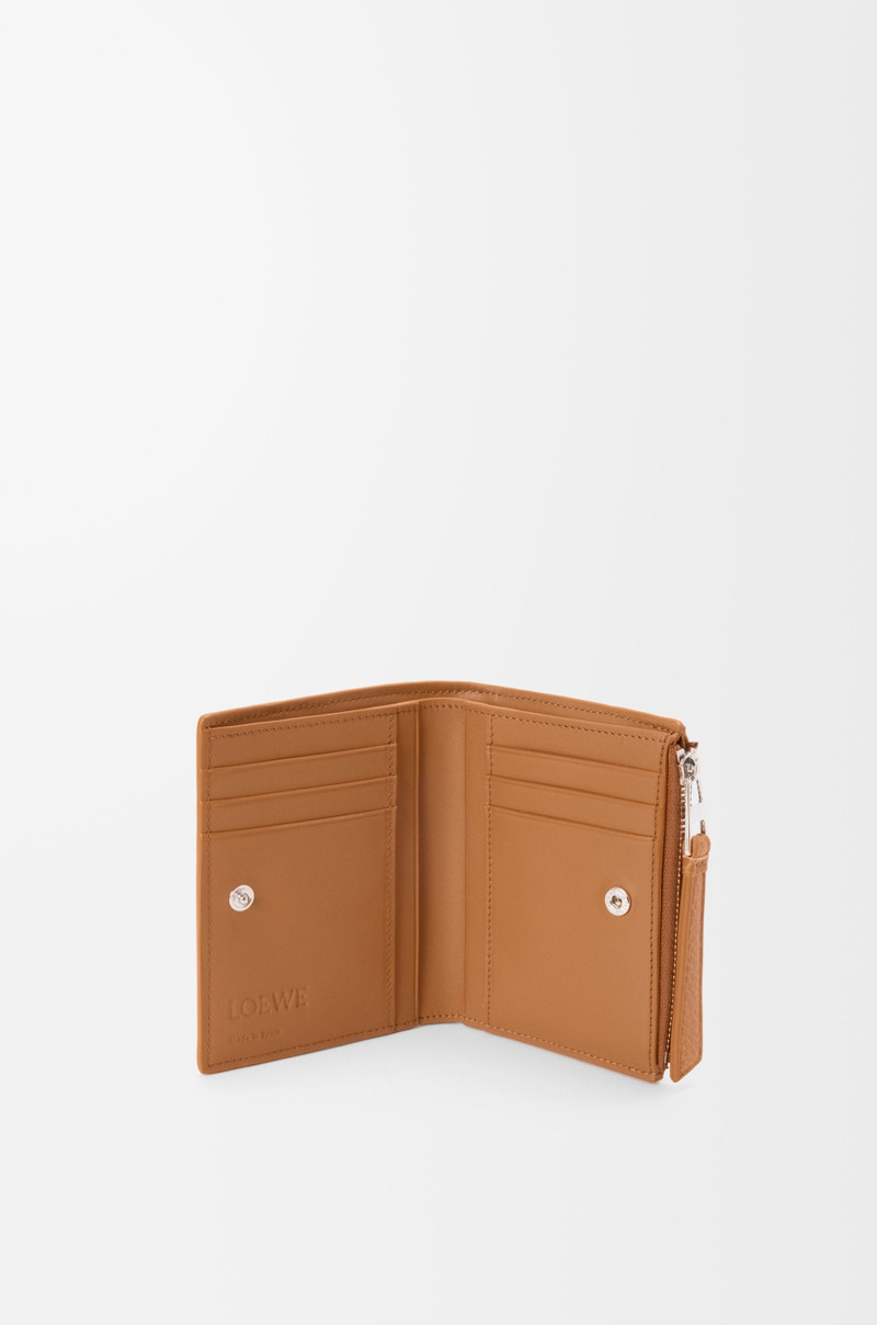 Loewe Puzzle slim compact wallet in supple grained calfskin outlook