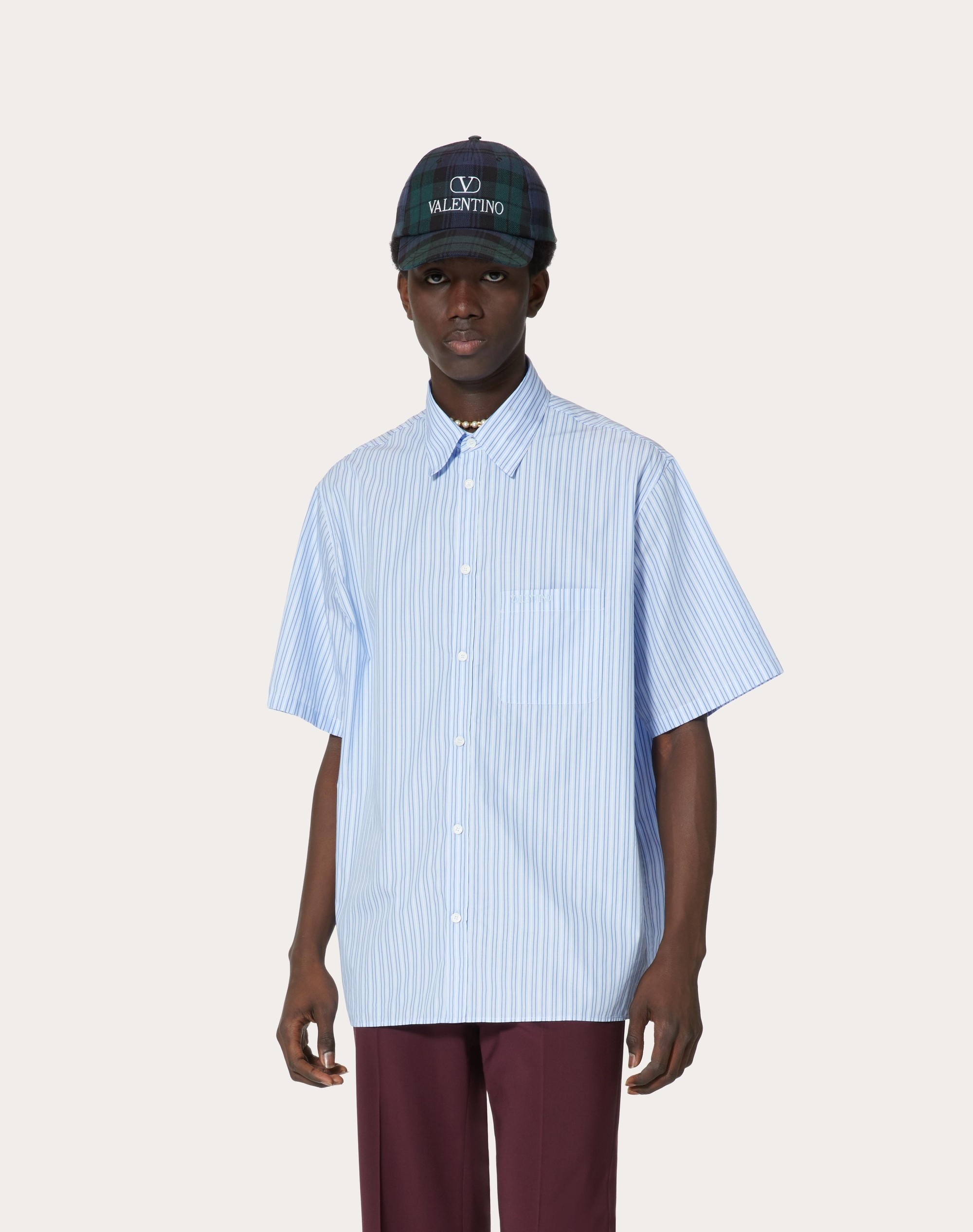 VALENTINO EMBROIDERED COTTON SHIRT - 3