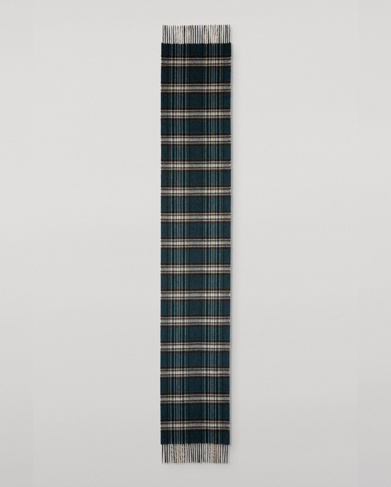 Doune Bottle Green Cashmere Scarf 5