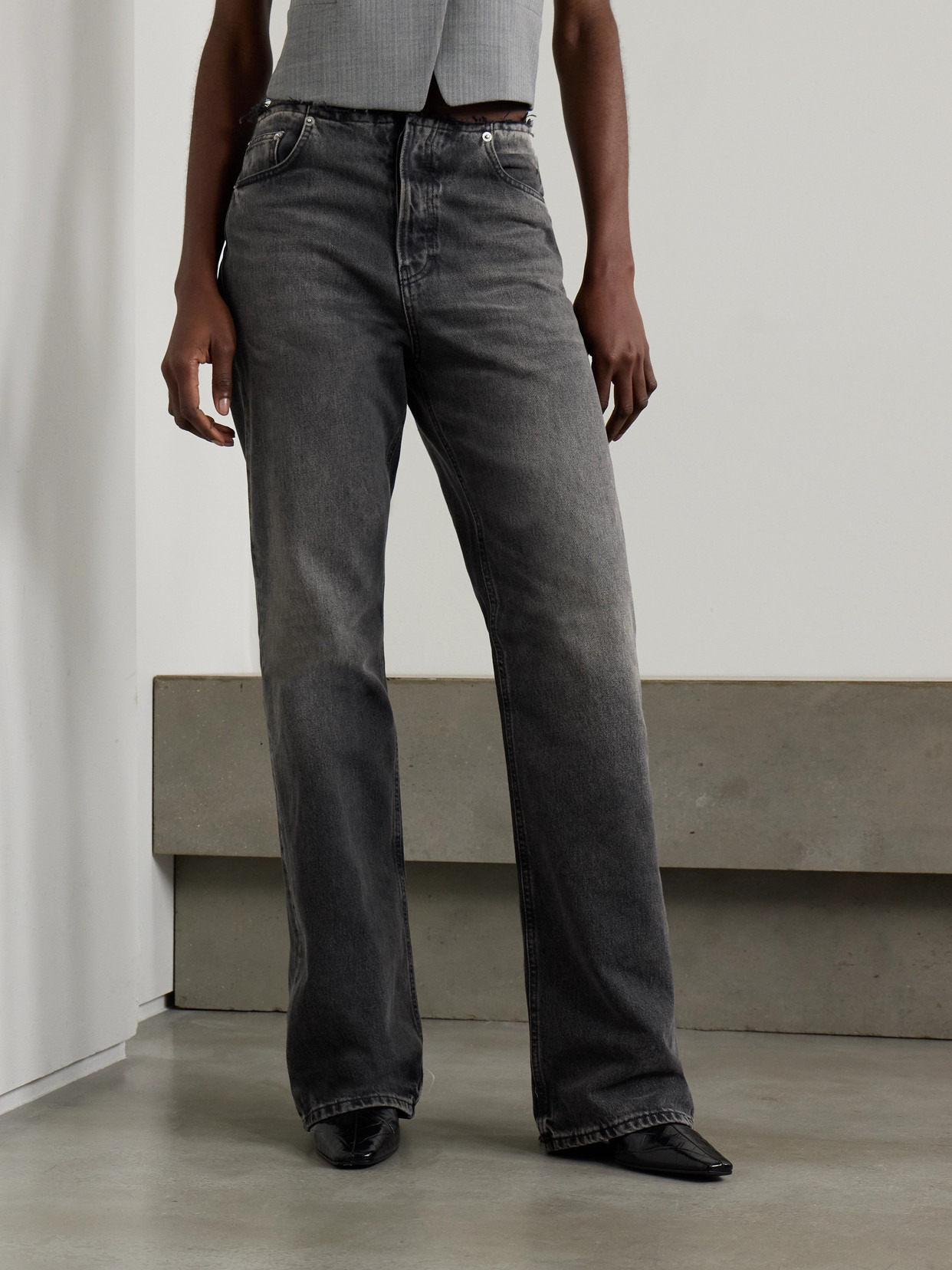 Korea Wb Distressed Boyfriend Jeans - 4
