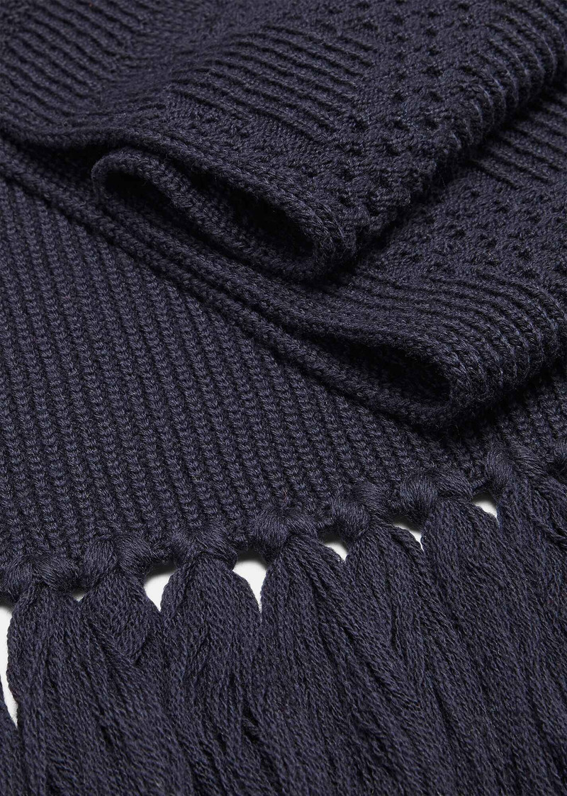 Greca Pattern Wool Scarf 3