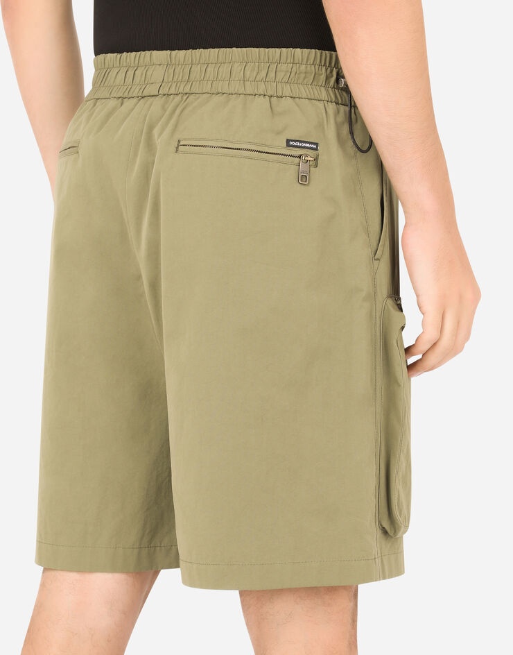 Cotton cargo shorts - 5