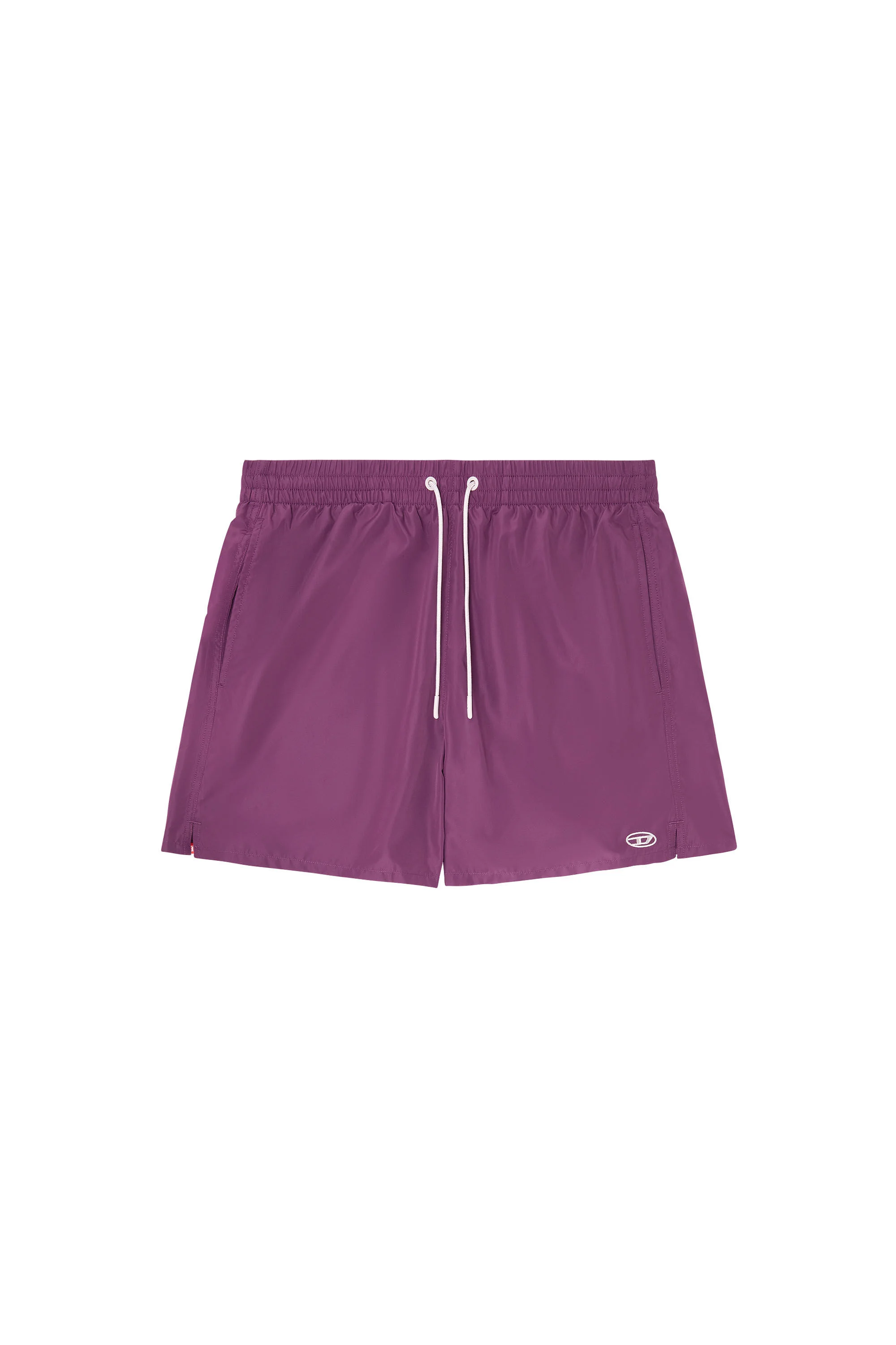 SWIM SHORTS WITH METALLIC OVAL D LOGO - 1