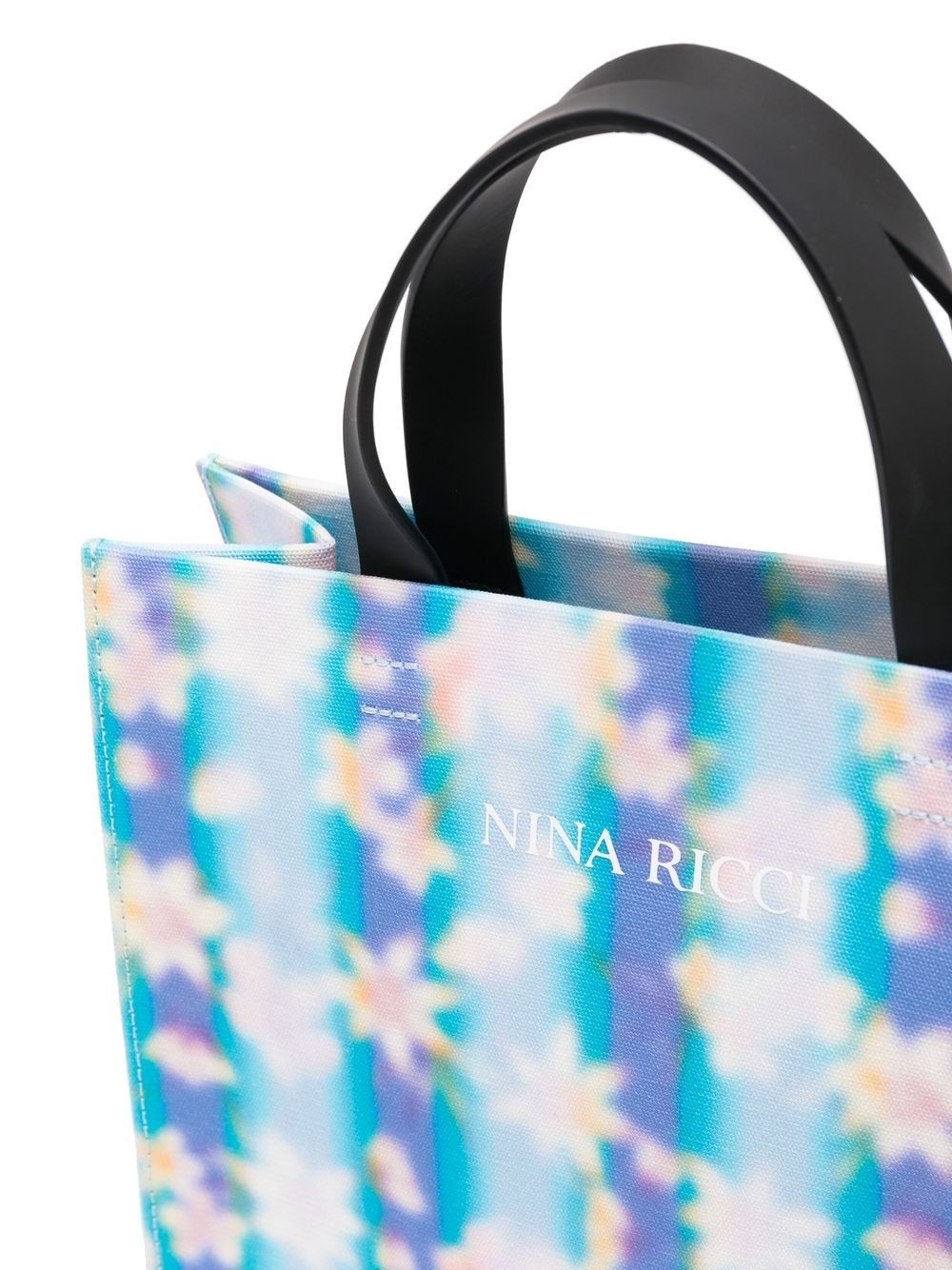 floral-print tote bag - 4