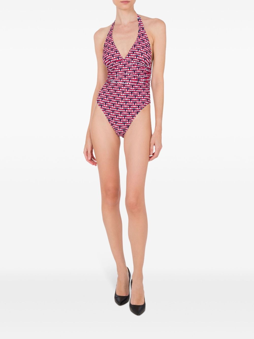 geometric print swimsuit - 3