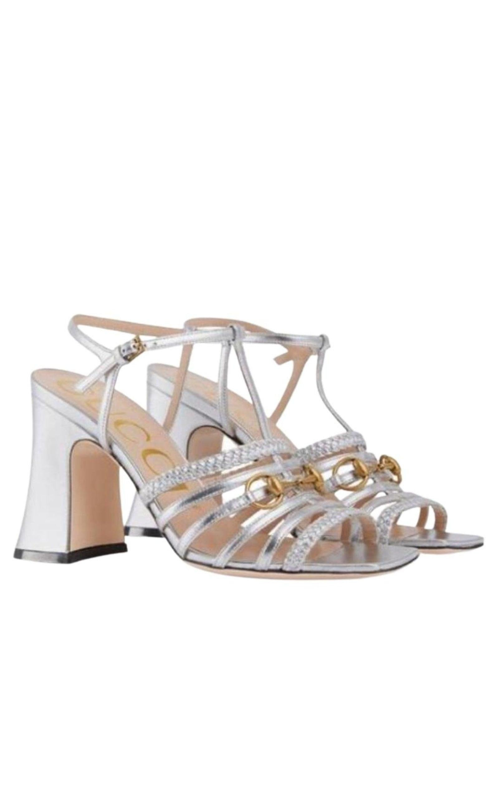 Ketty Metallic Leather Sandals - 4