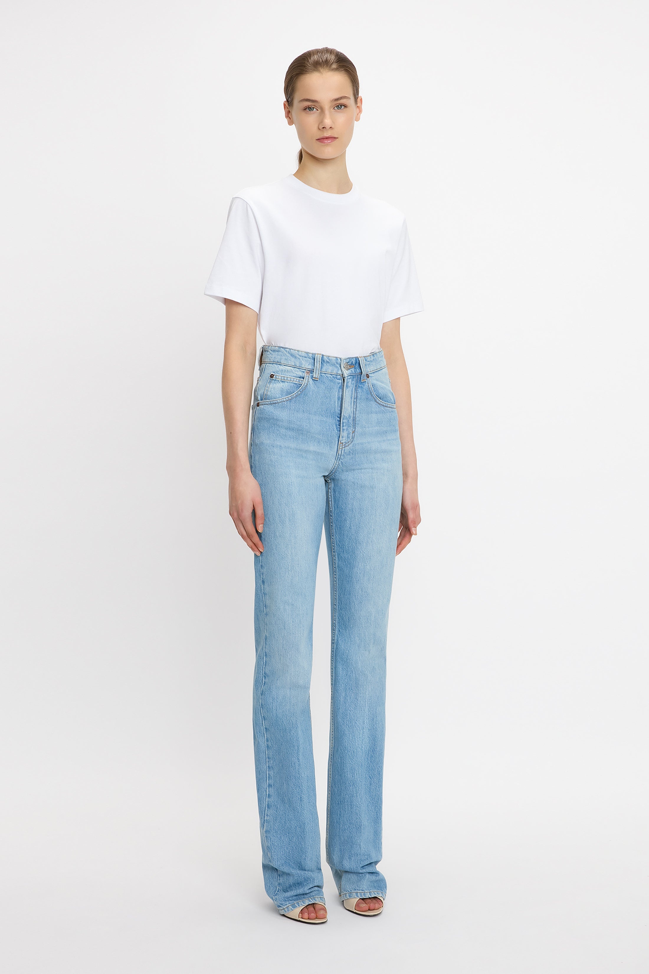 Julia High Waisted Jean In Light Blue Wash - 3