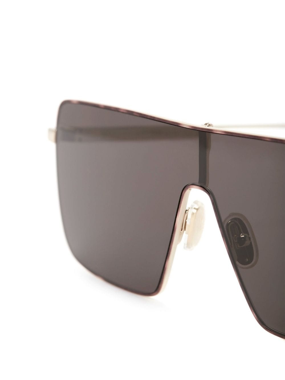 logo-engraved shield-frame sunglasses - 5