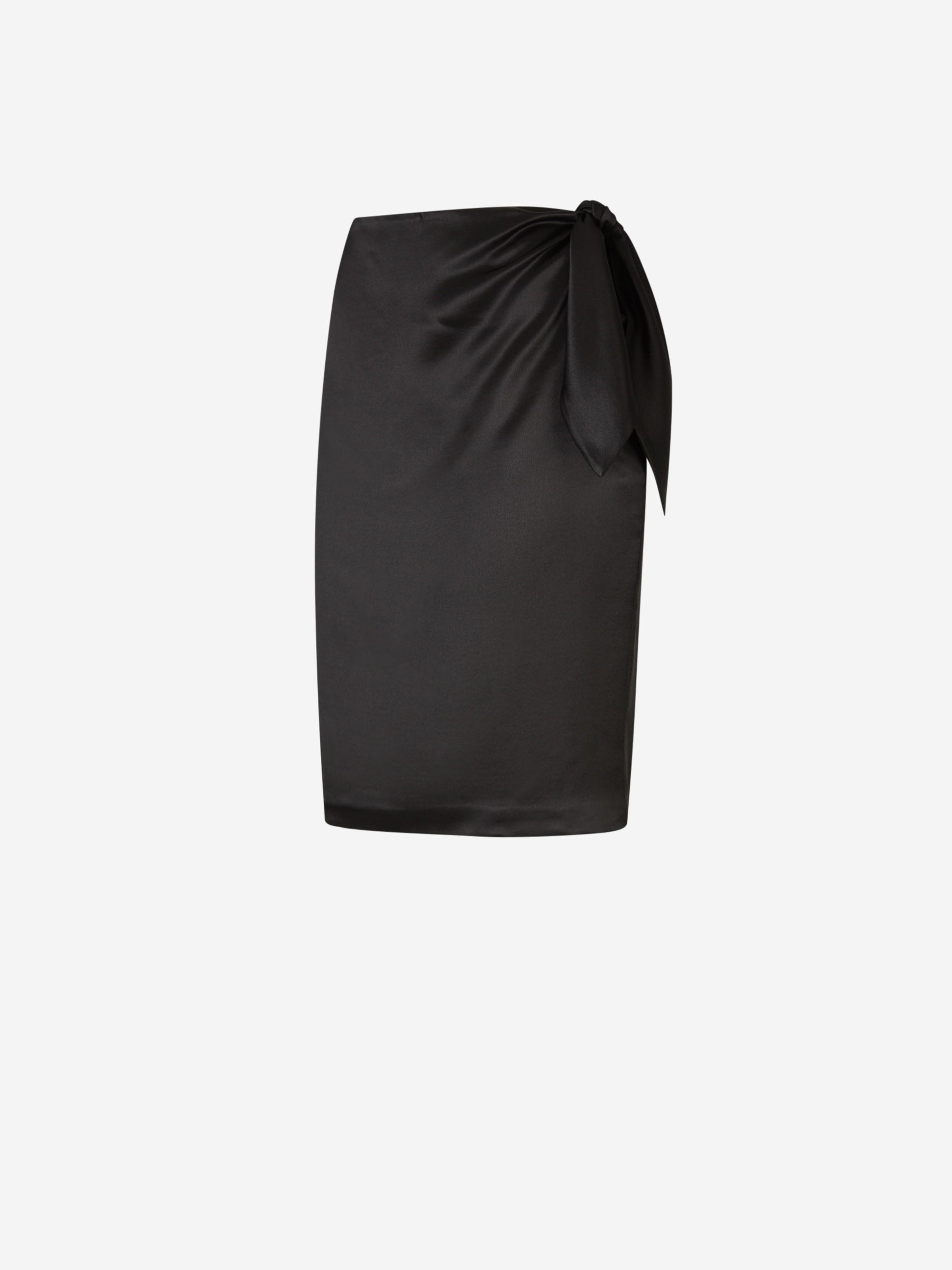 SILK SATIN MINI SKIRT - 2