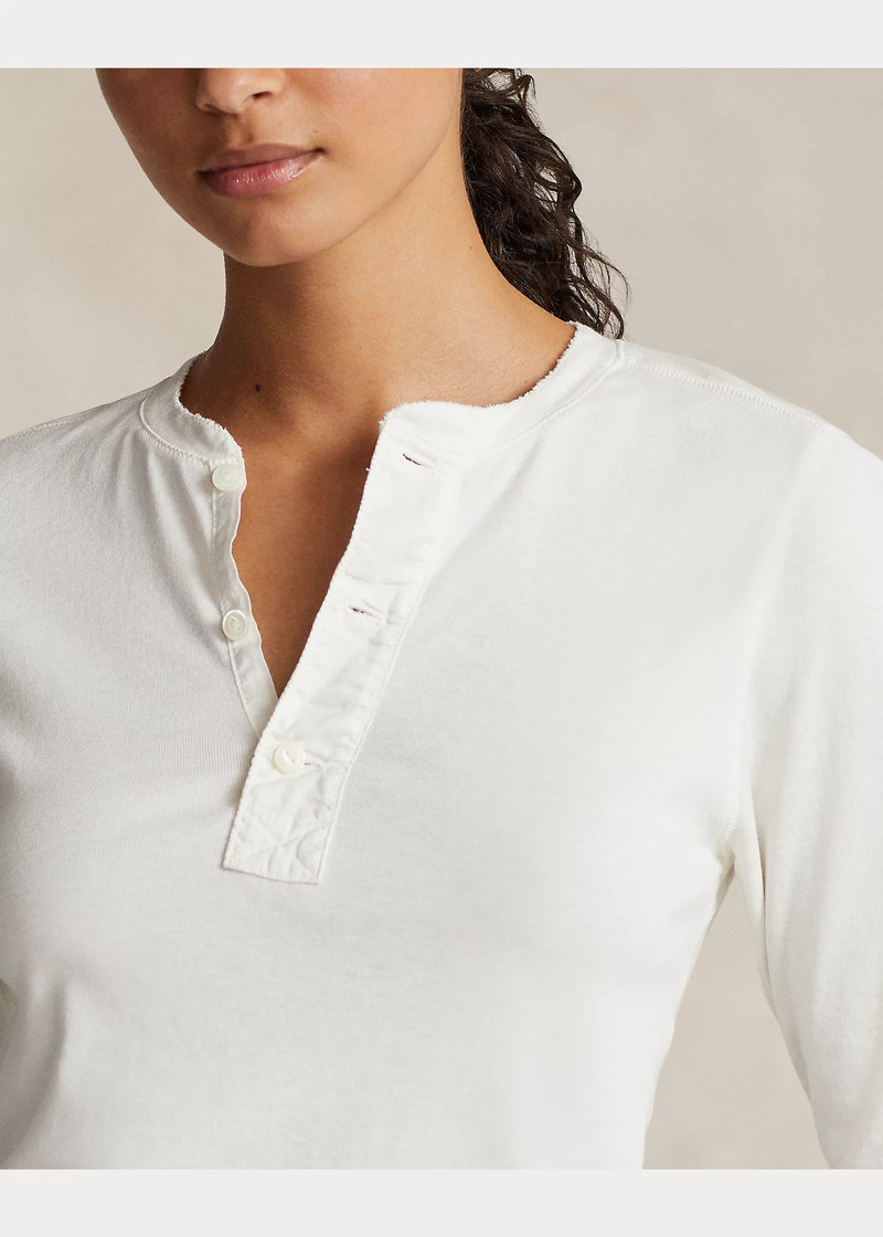 Cotton Henley Shirt 5
