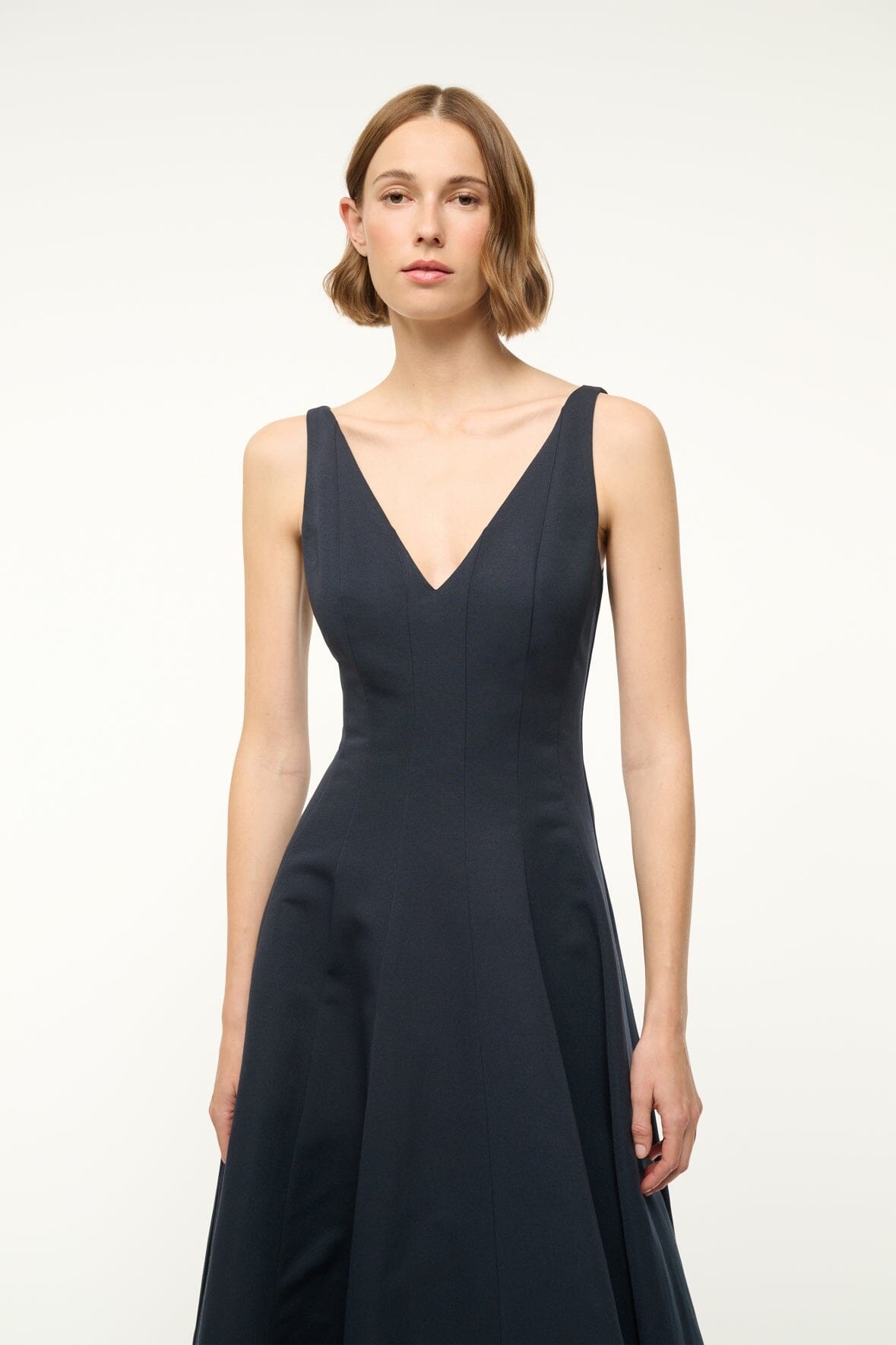 STAUD MARIETA DRESS NAVY - 3