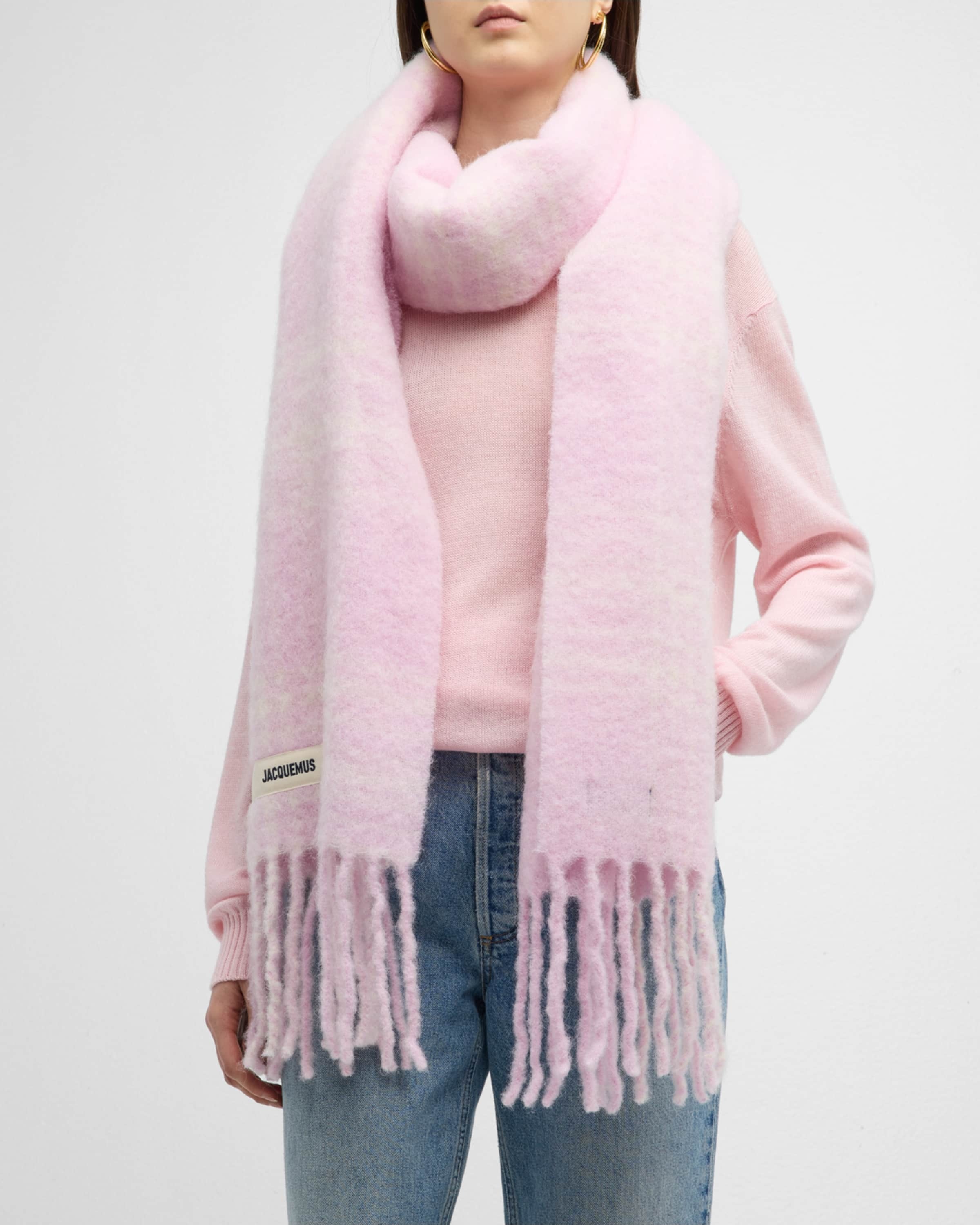 JACQUEMUS L'echarpe Carro Wool & Mohair-Blend Scarf