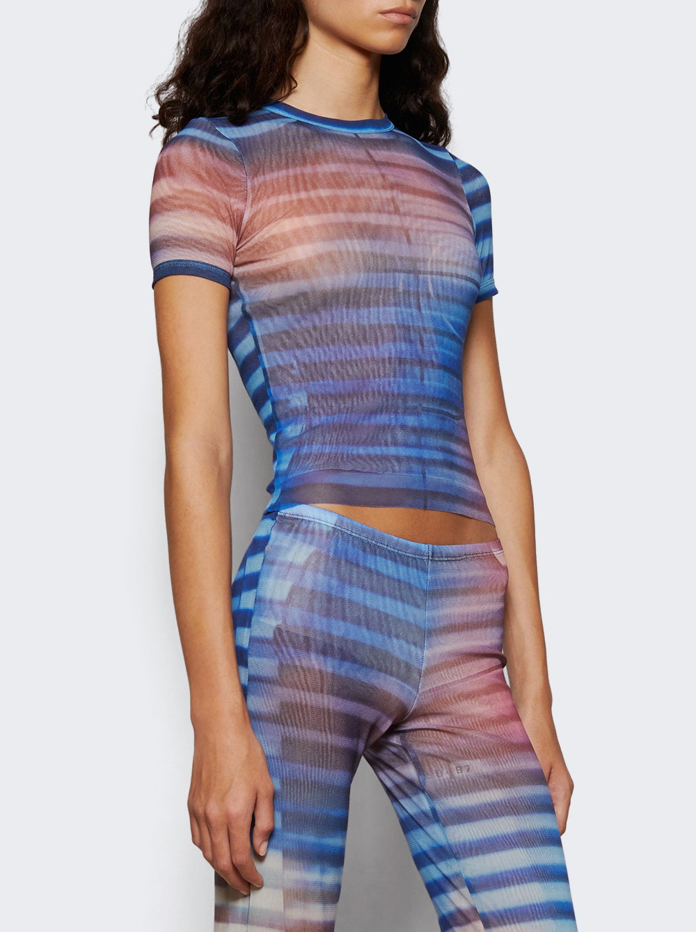 Mesh Baby Tee Air Print - 2