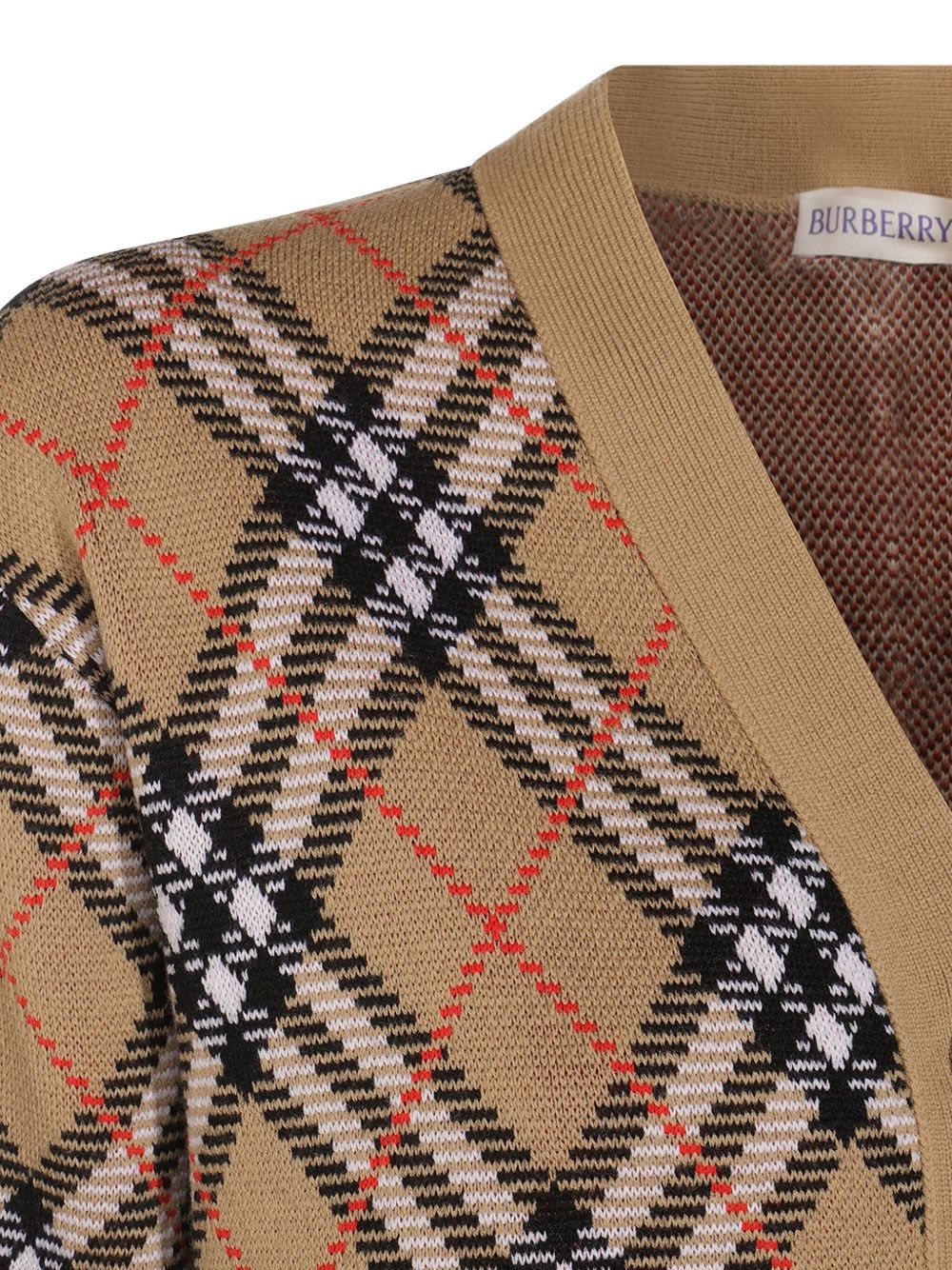 checked cardigan - 3