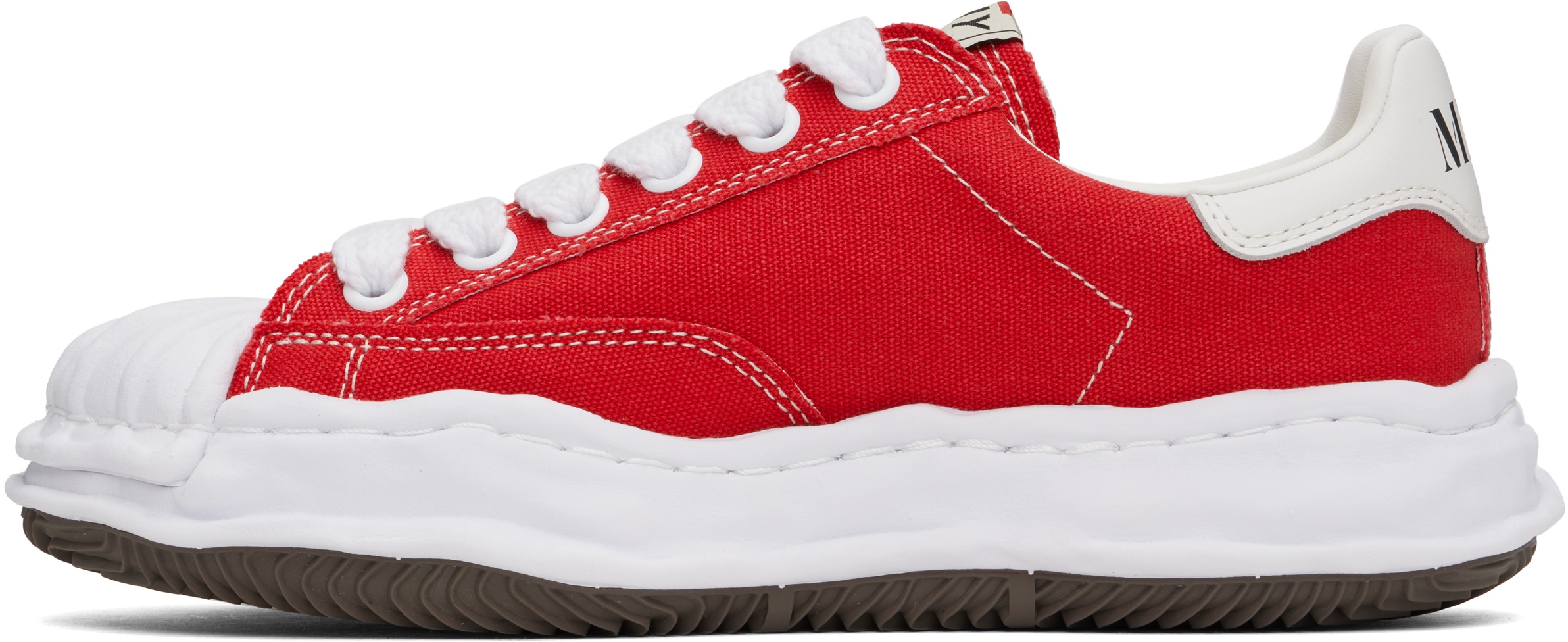 Red Blakey OG Sole Canvas Low-Top Sneakers - 3
