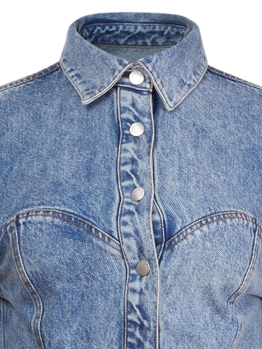 denim shirt dress - 2