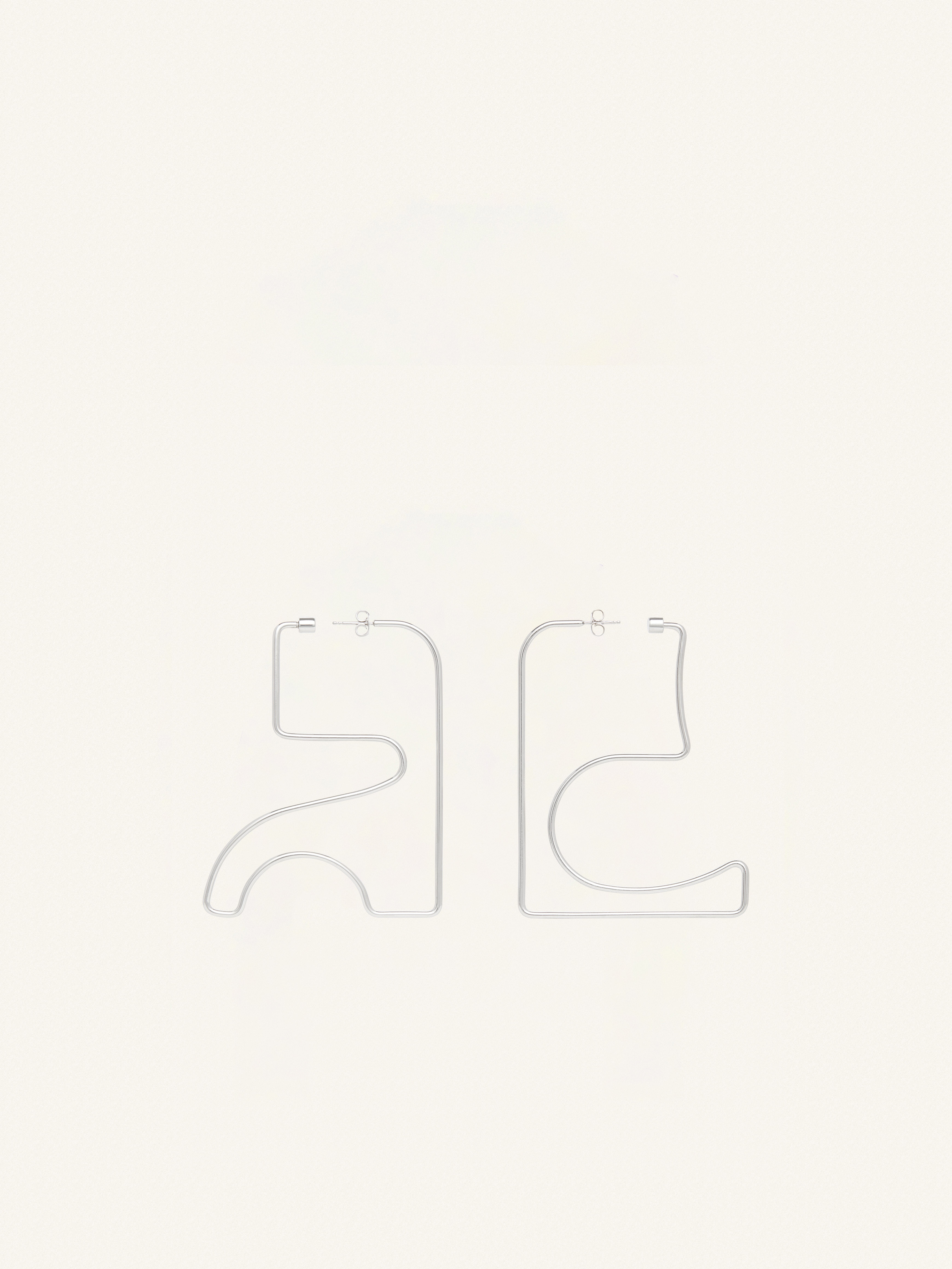 MEDIUM AC METAL EARRINGS - 1