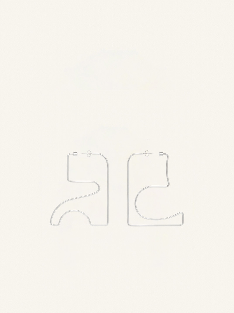 MEDIUM AC METAL EARRINGS 1