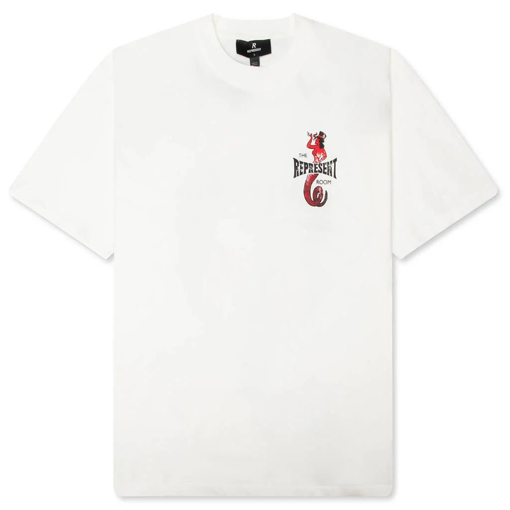 REPRESENT X THE VIPER ROOM DICE T-SHIRT - FLAT WHITE - 1