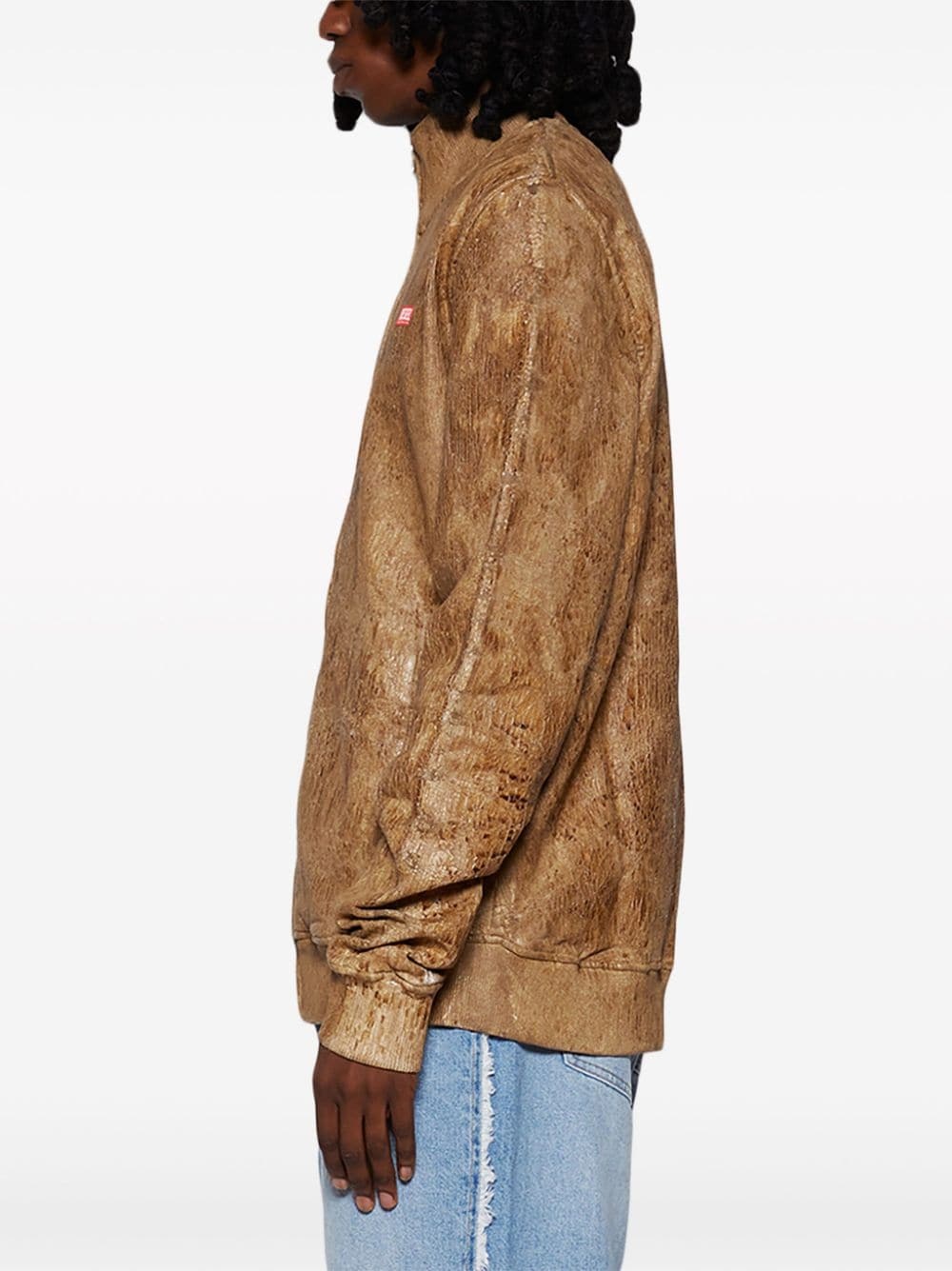S-Nyce logo-patch bomber jacket - 4