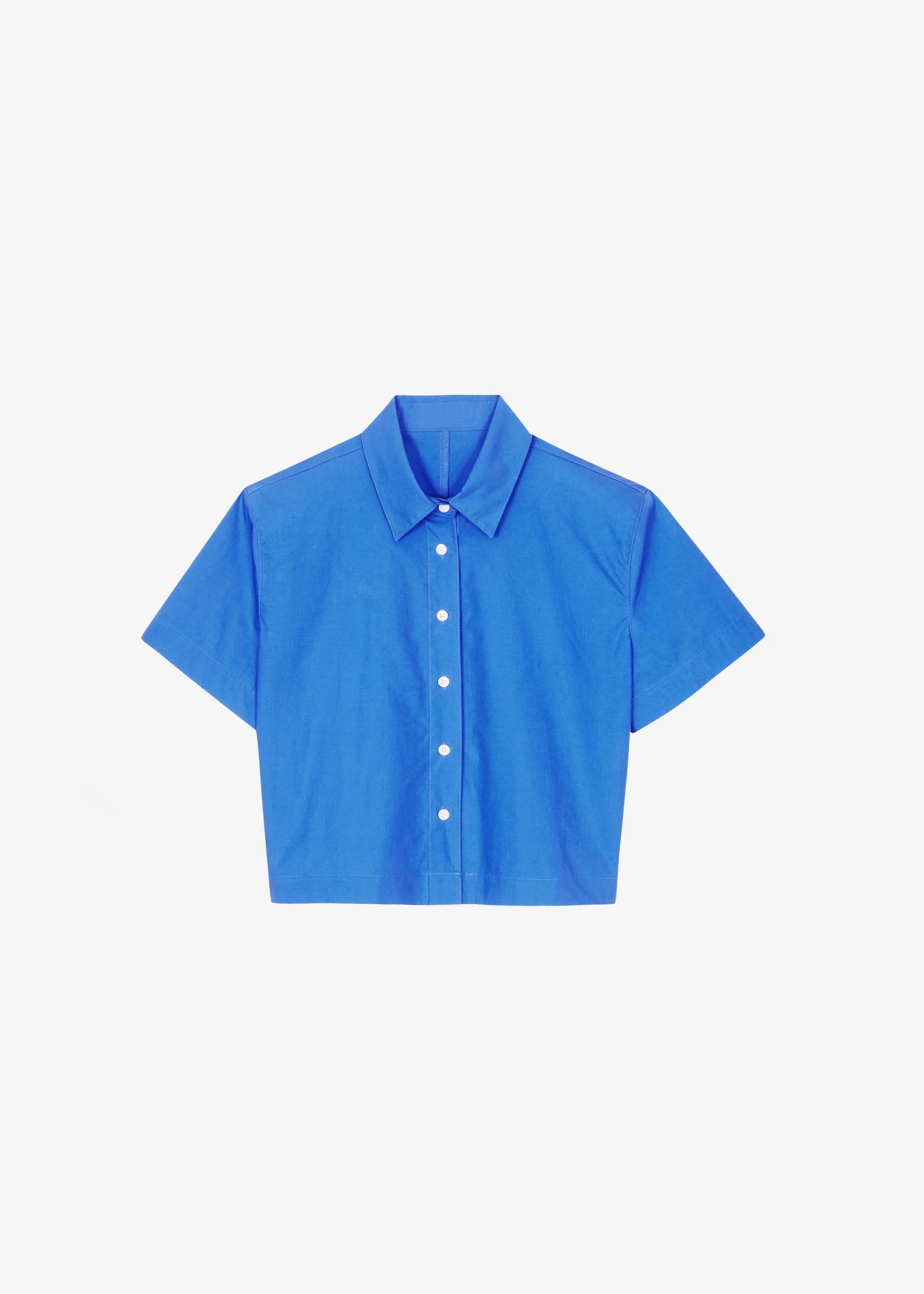 Hiva Cropped Shirt - Cobalt - 1