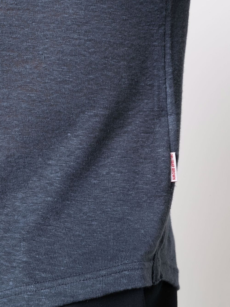 short-sleeved linen polo shirt 5