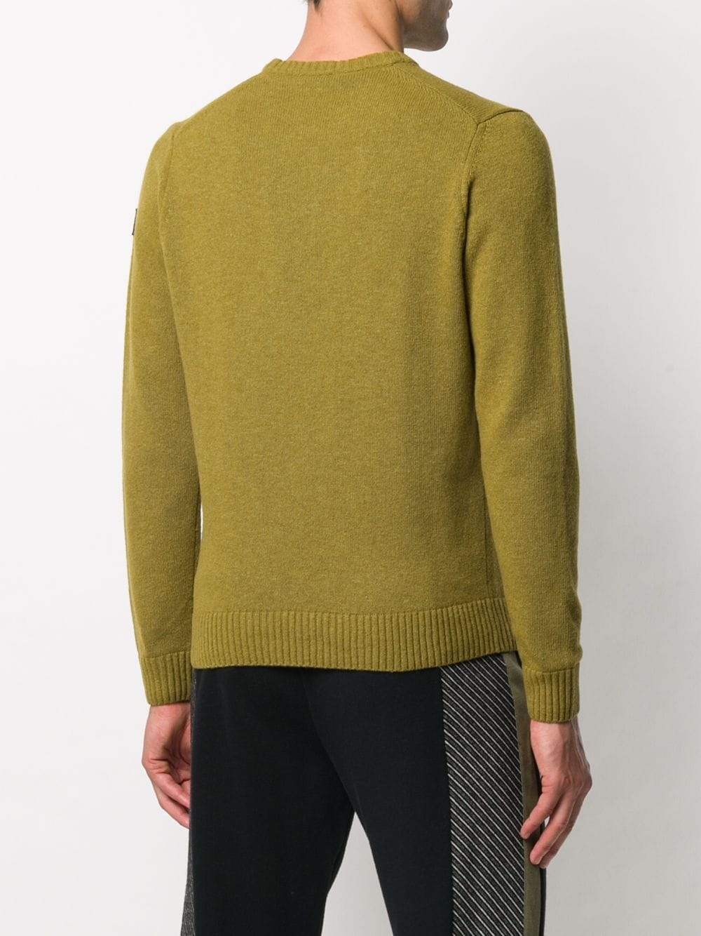 crew neck rib-trimmed jumper - 4