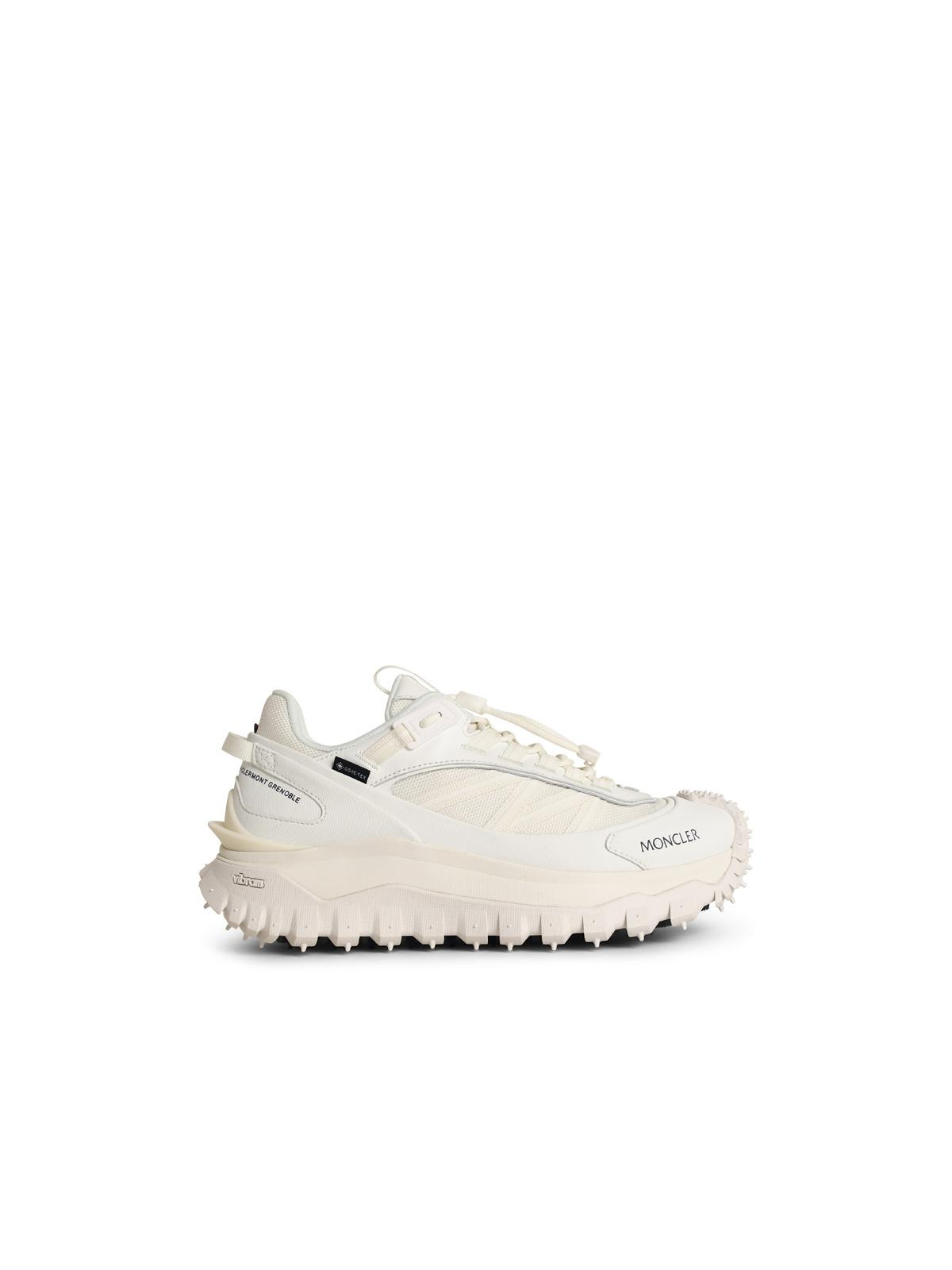 Moncler 'Trailgrip Gtx' White Leather Blend Sneakers Women - 1