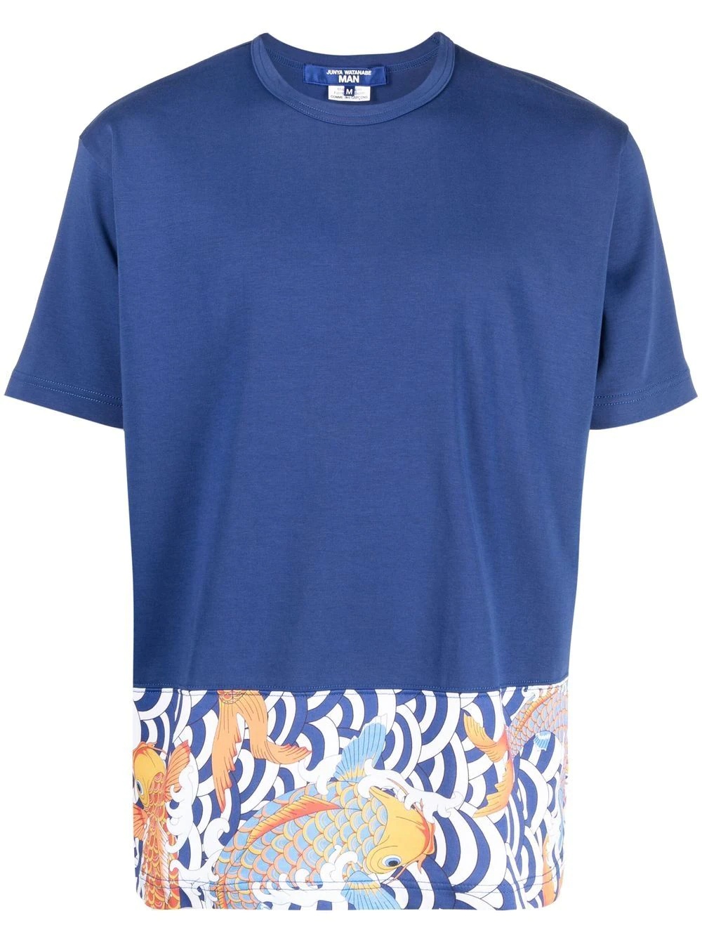 graphic-panelled T-shirt - 1