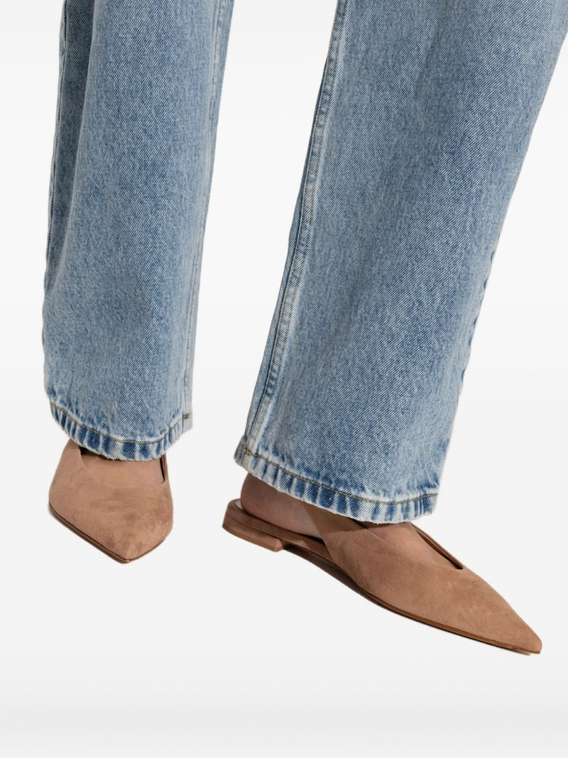 pointed sling-back flat pumps 5
