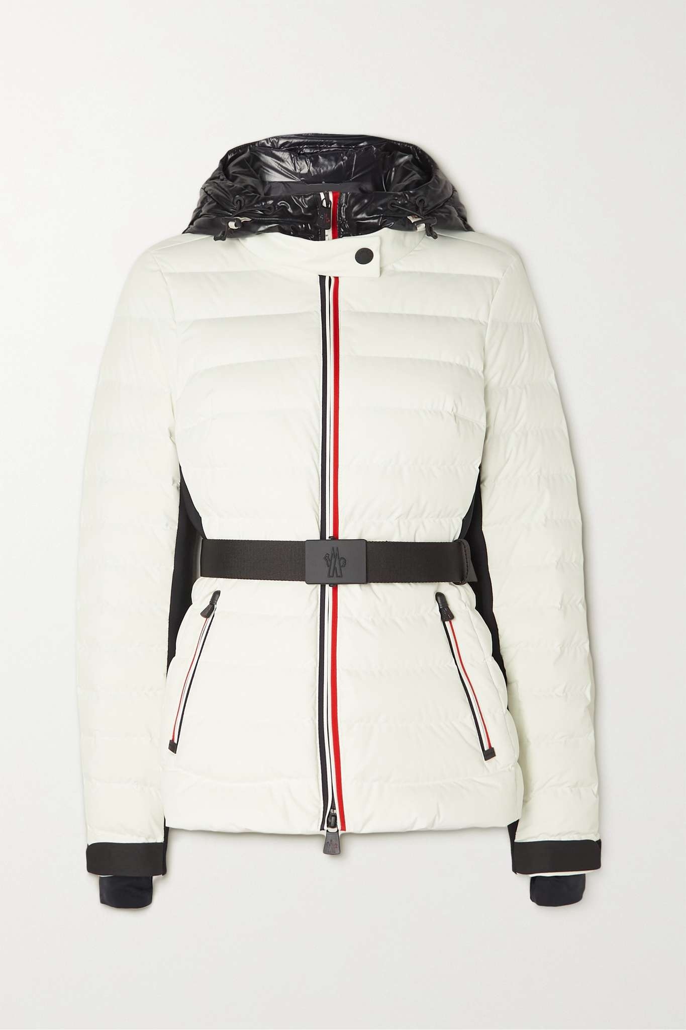 Bruche belted two-tone quilted down ski jacket - 1