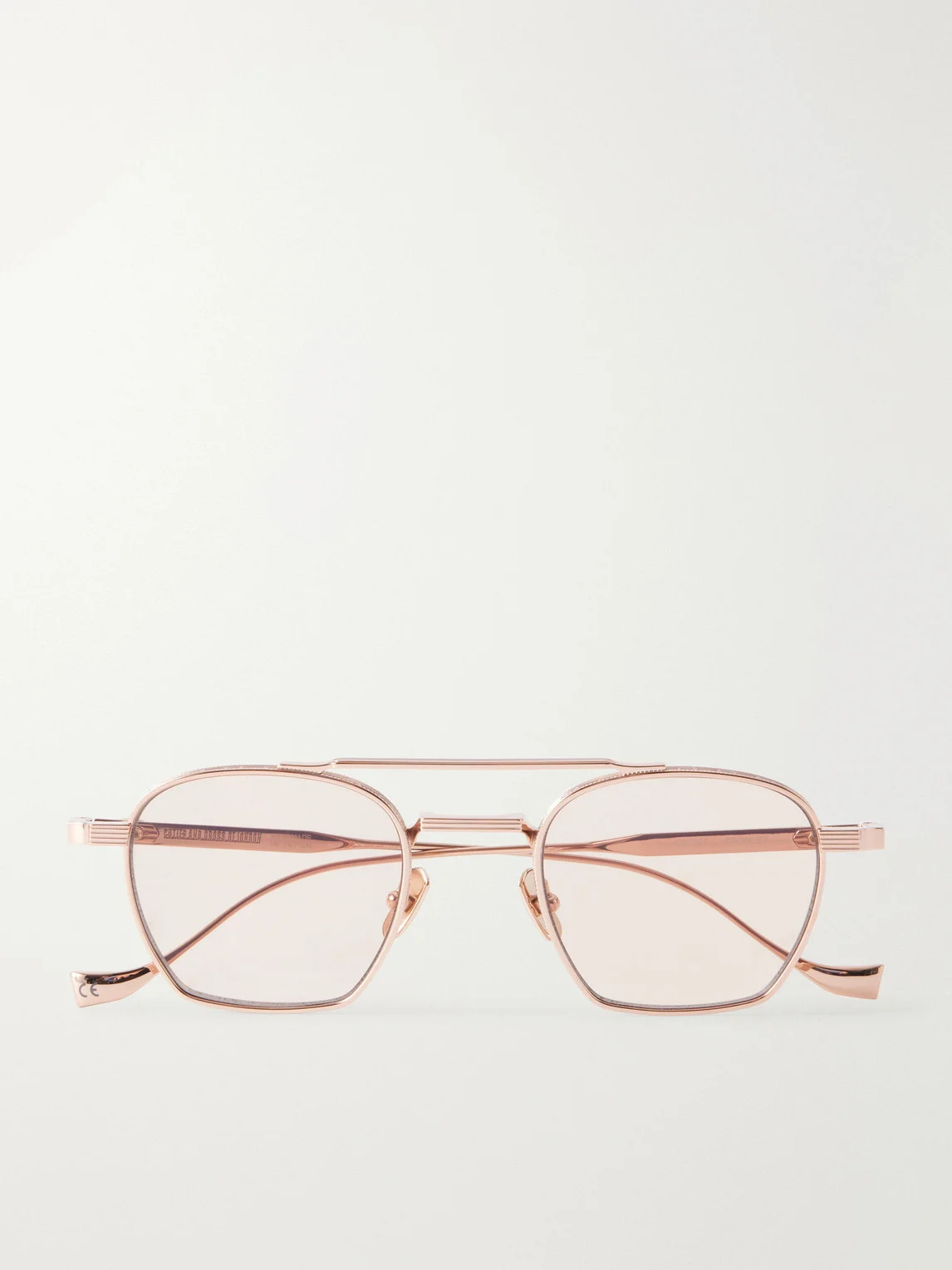 1425 Square-Frame Gold-Tone Sunglasses - 1
