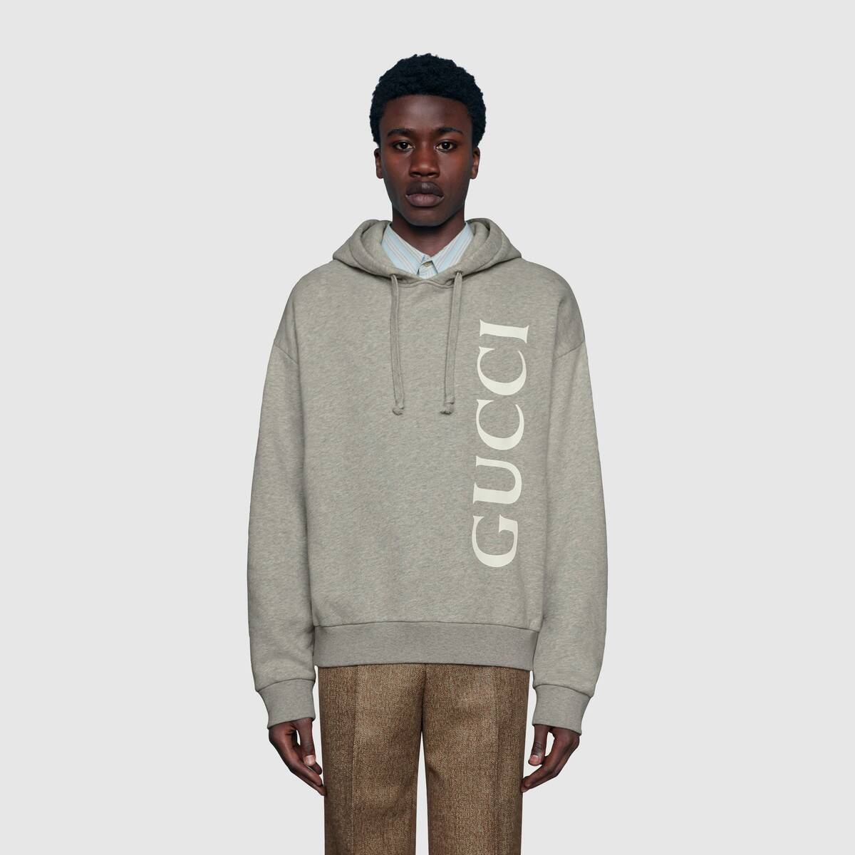 Gucci print hooded sweatshirt - 3