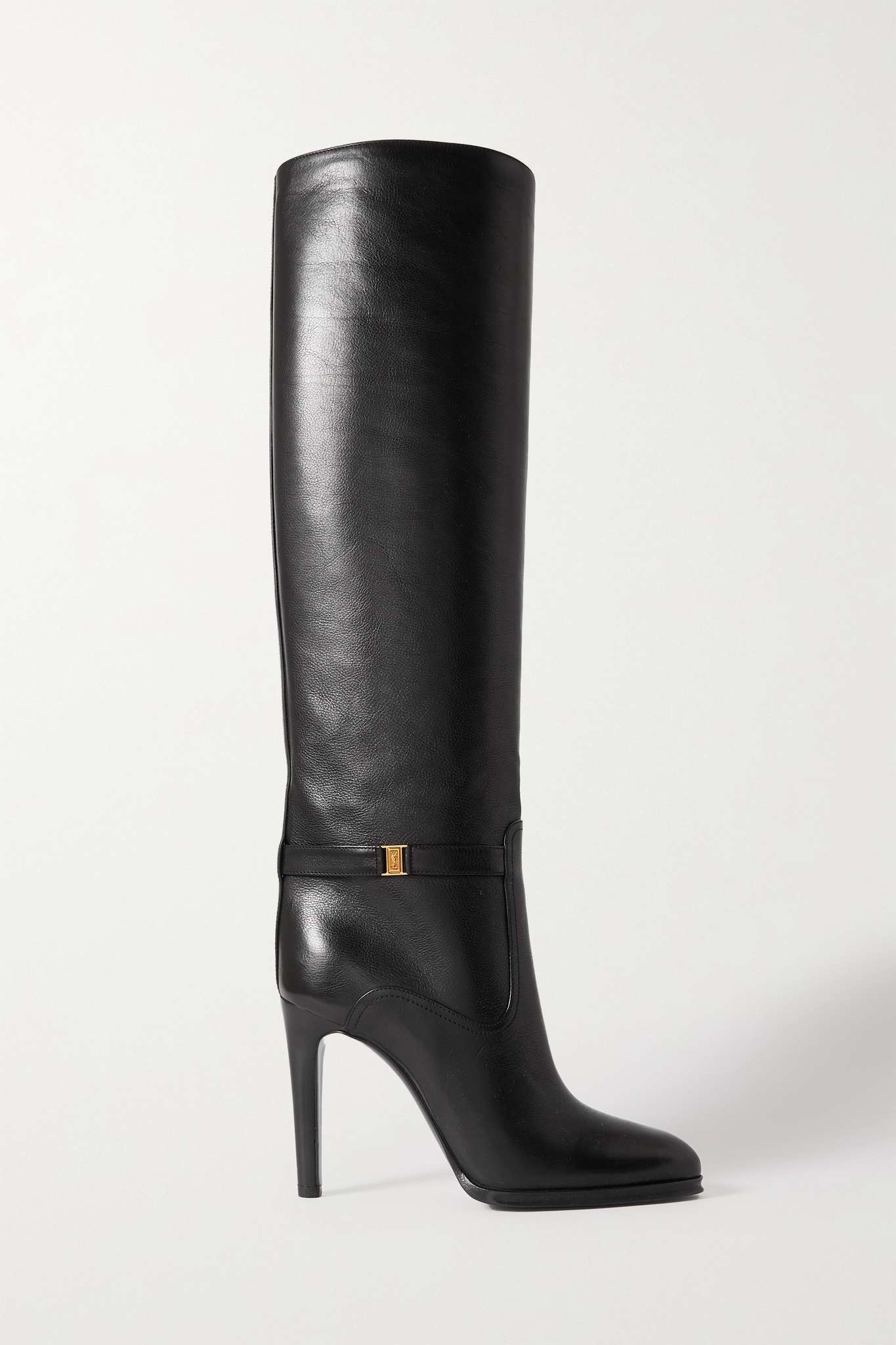 Diane logo-embellished leather knee boots - 1