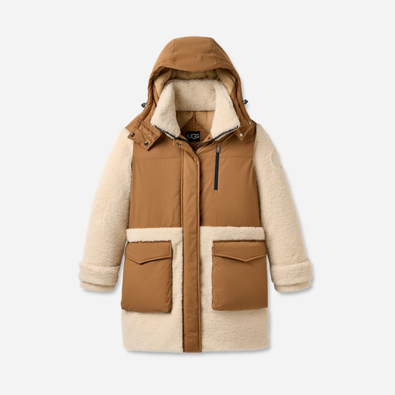 ® Women's Kaysin Down Parka Jacket Polyester in Chestnut 1
