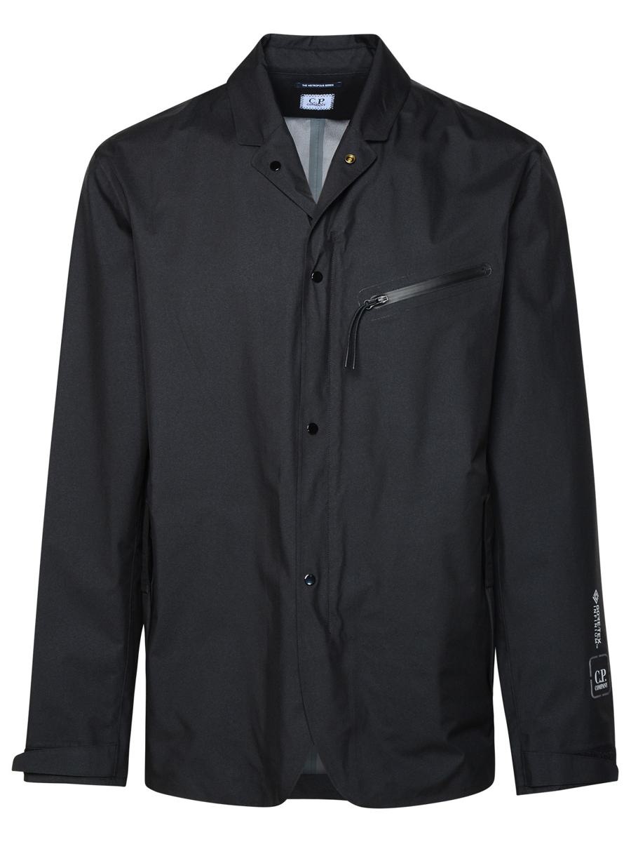 C.P. COMPANY 'GORETEX' BLACK NYLON BLAZER - 1