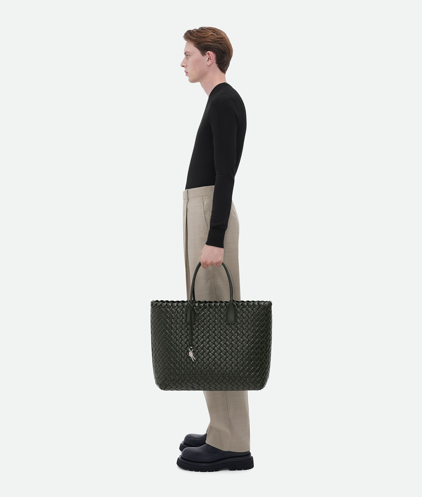 padded intreccio tote bag - 5