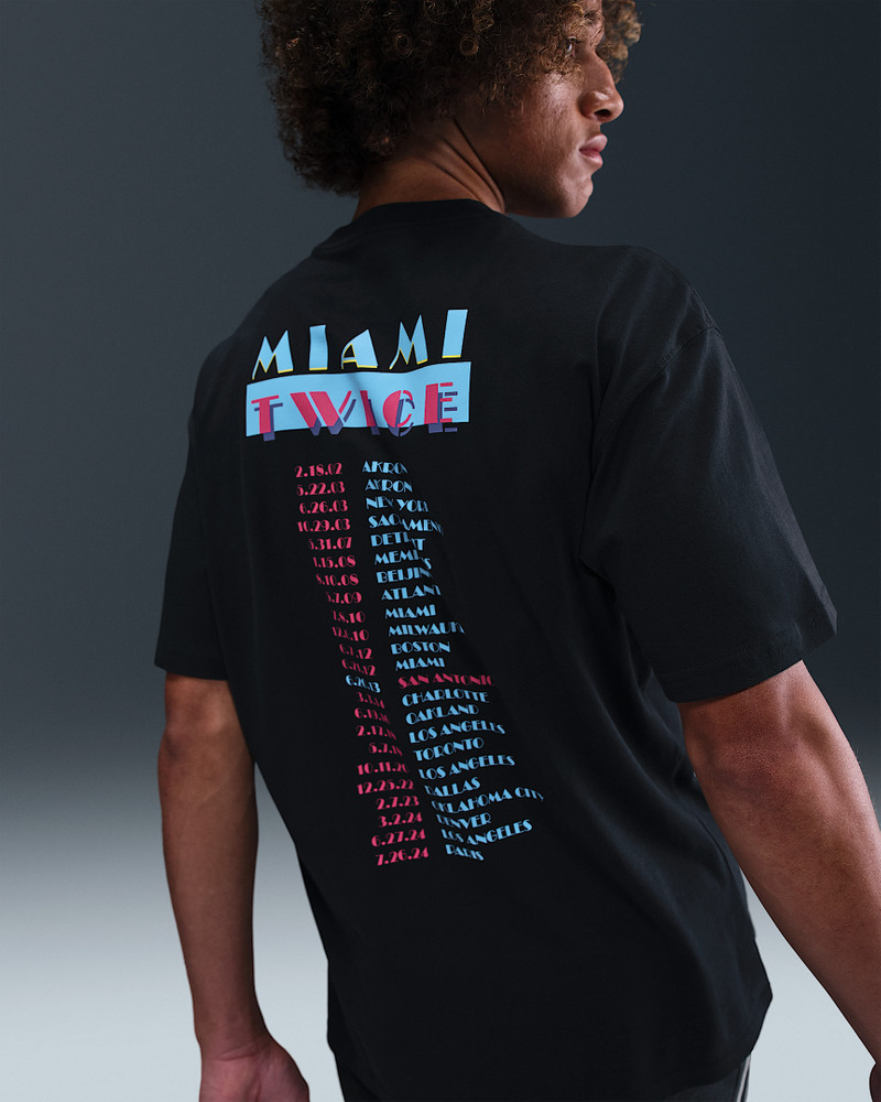 Nike LeBron "Miami Twice" Men's Max90 Basketball T-Shirt outlook