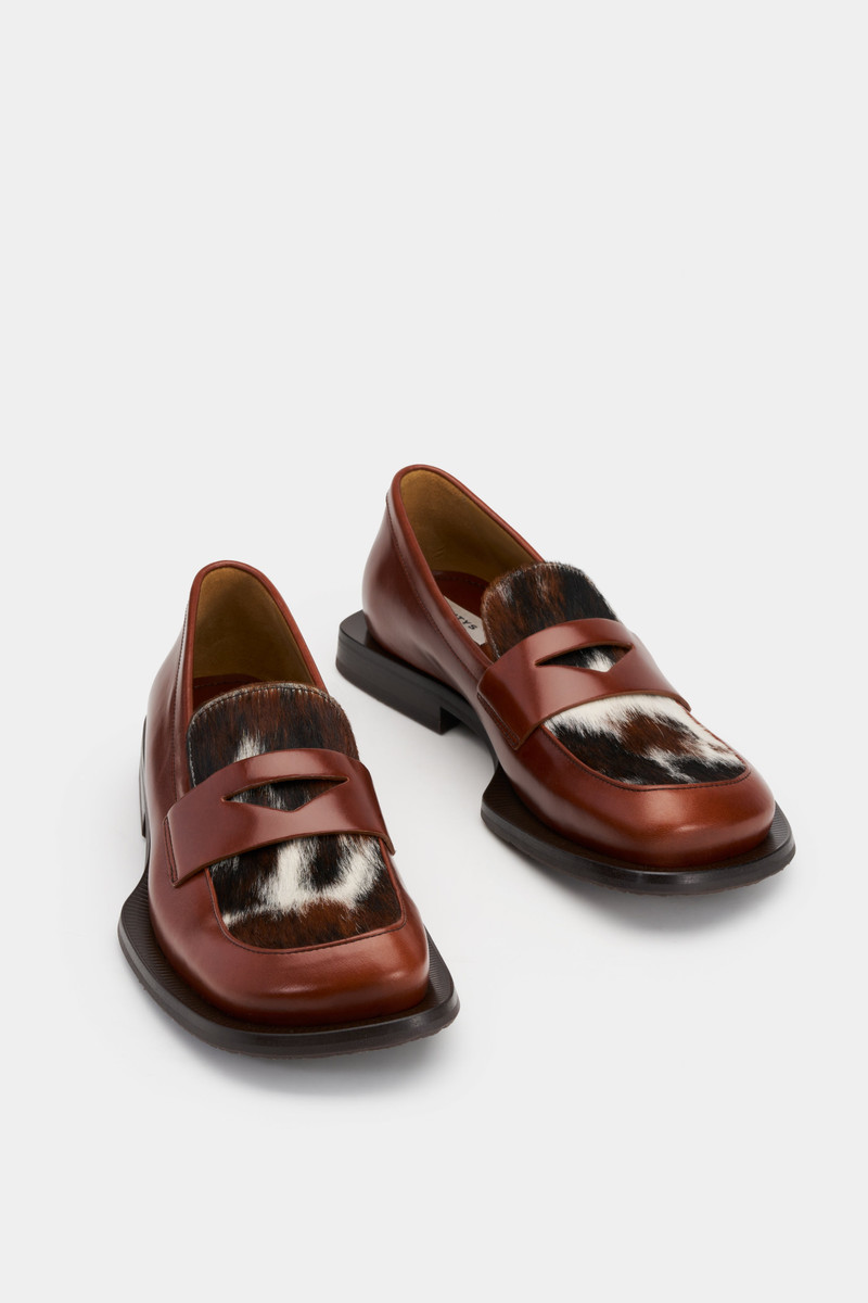 EYTYS SAVANT MAHOGANY CALF-HAIR LEATHER outlook