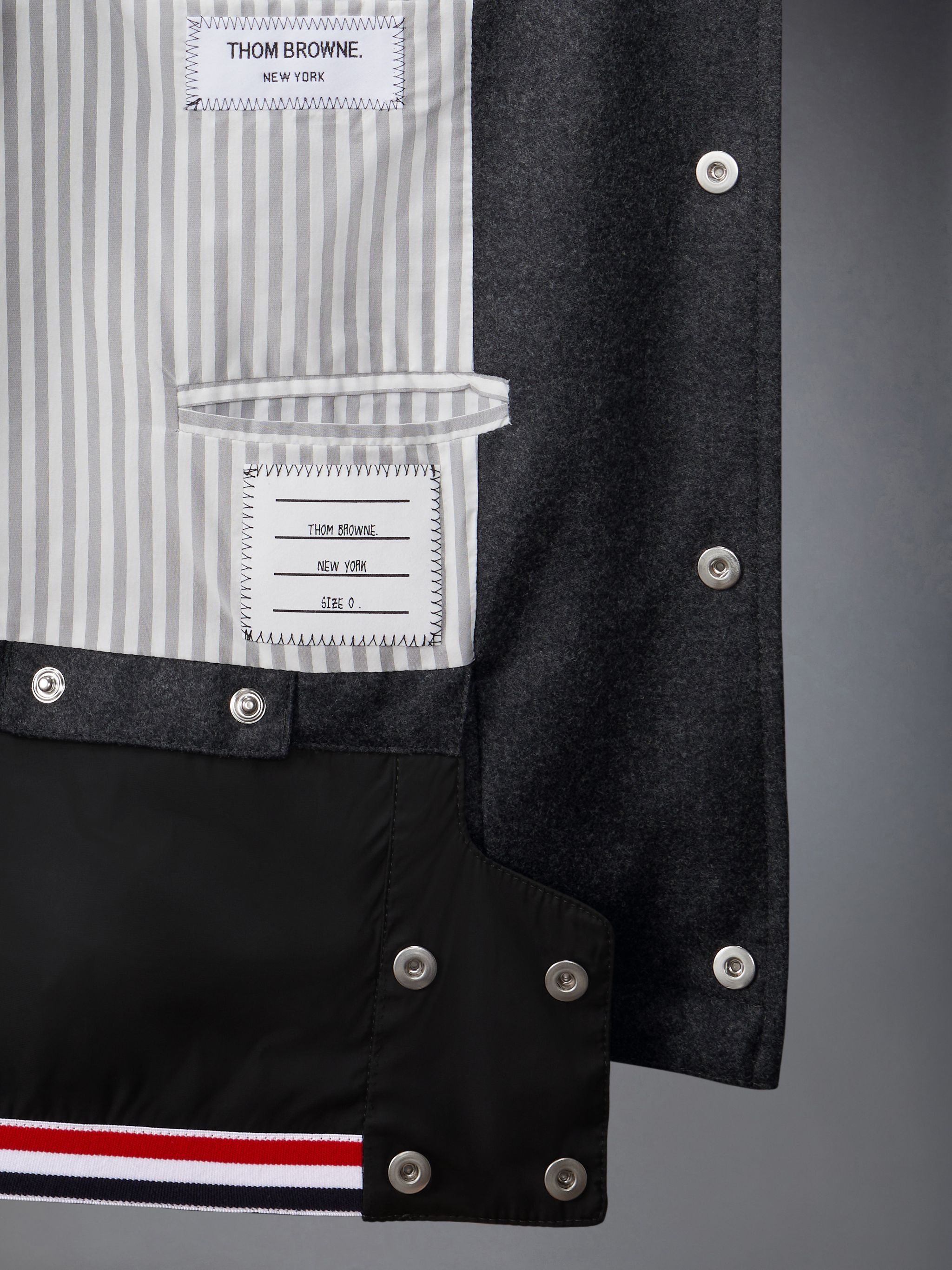 Wool Flannel Down Fill Hood Bomber - 6