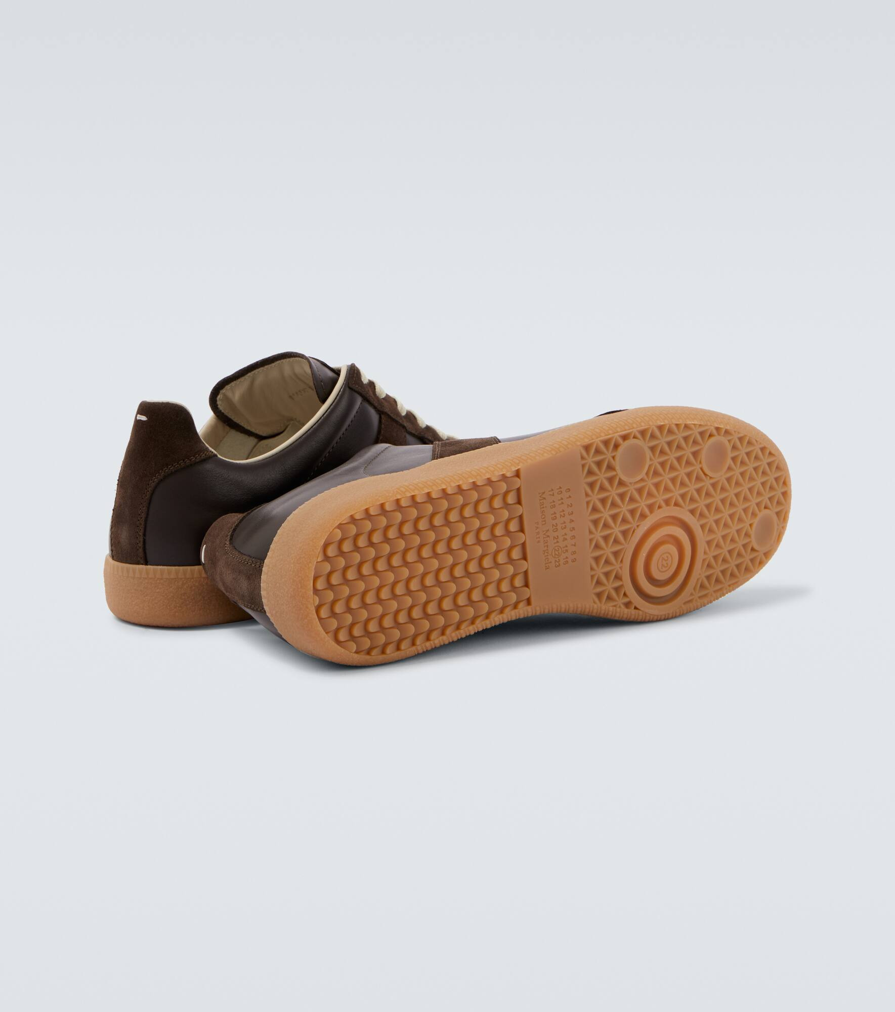 Replica leather and suede sneakers - 7