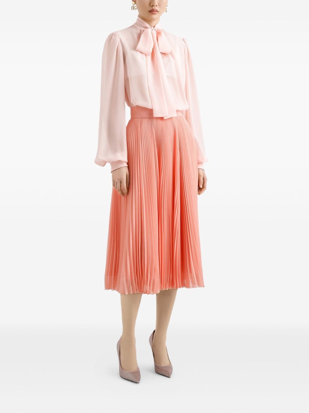 pleated midi skirt - 2
