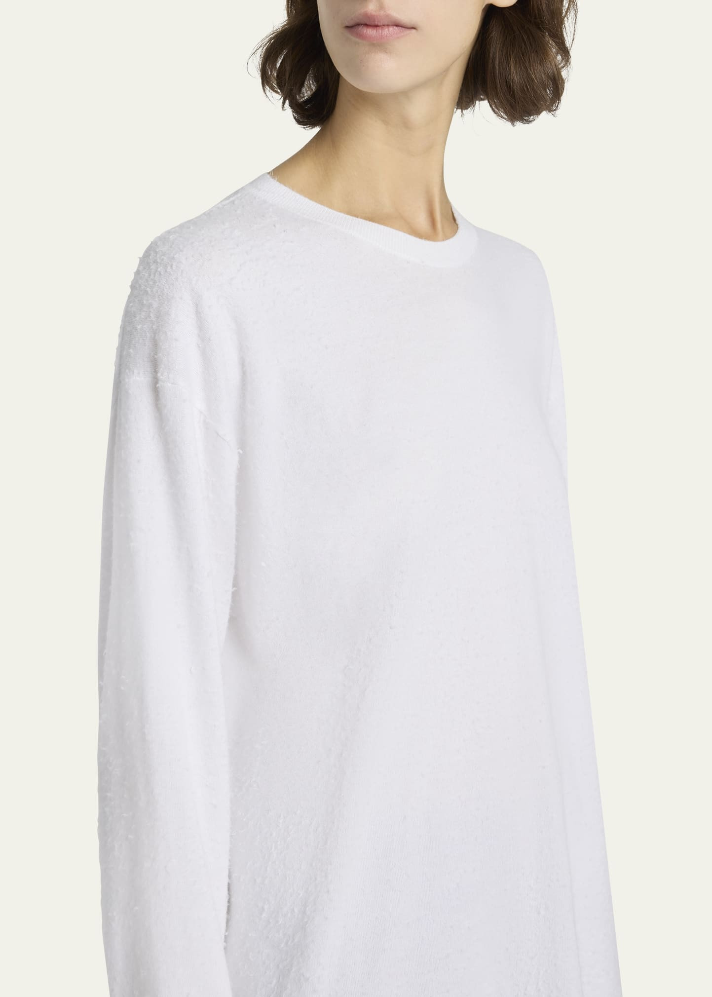 Kabira Textured Cotton Long-Sleeve T-Shirt - 5