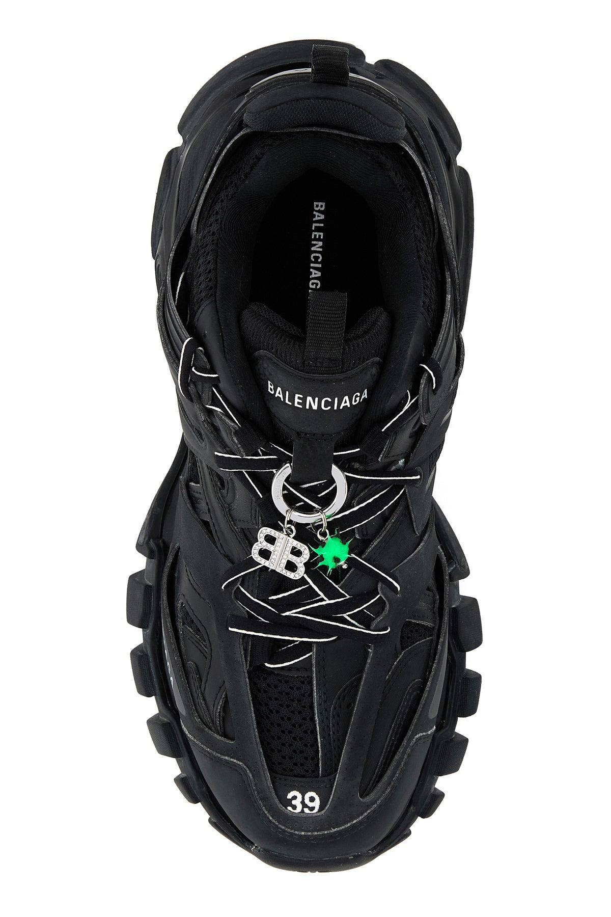 Black mesh and rubber Track sneakers - 4