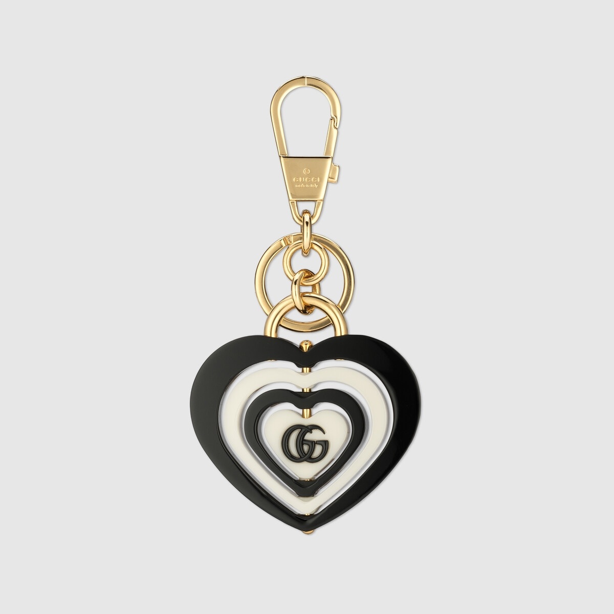 Double G heart-shaped keychain - 1