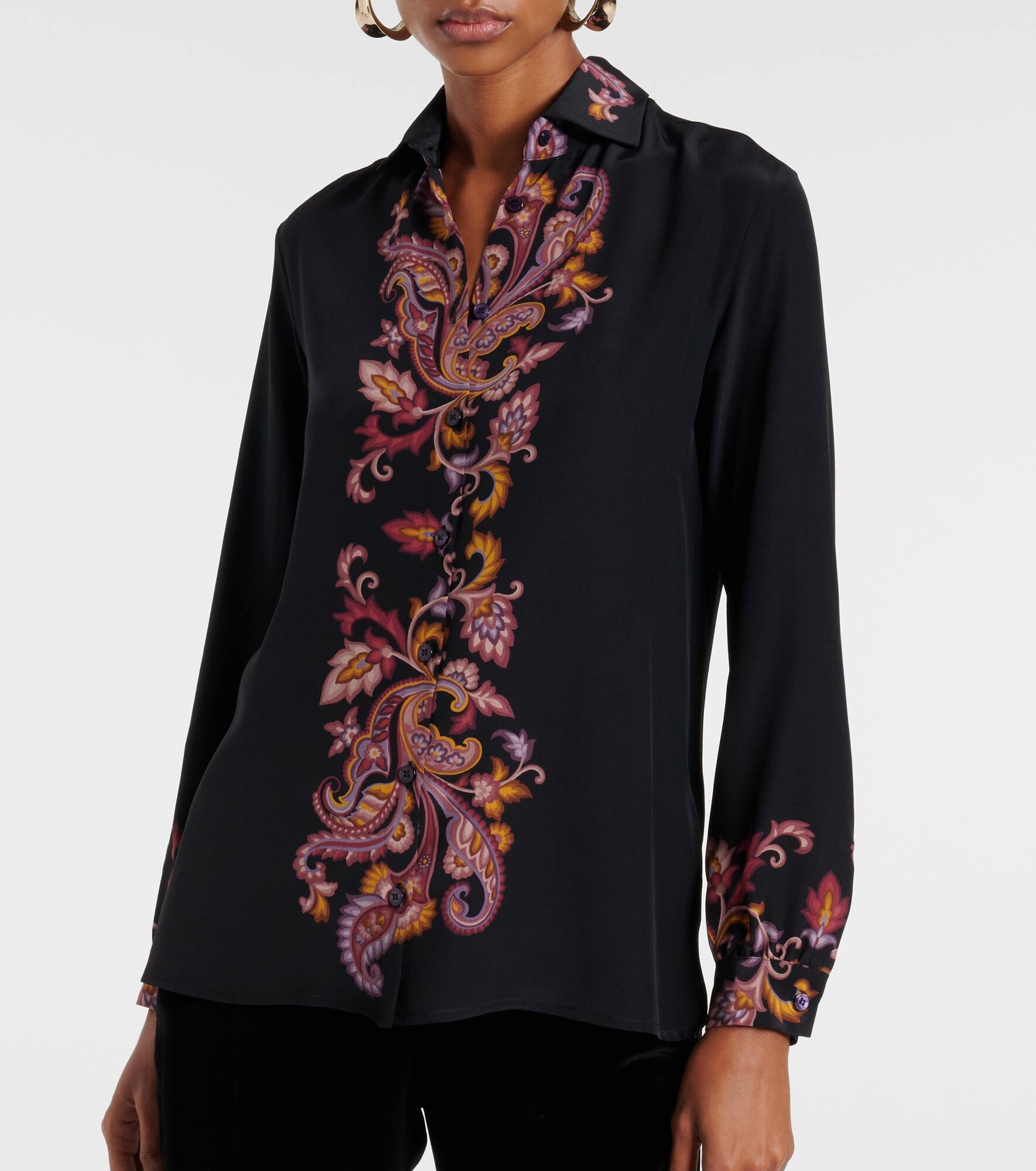 Paisley silk shirt - 6