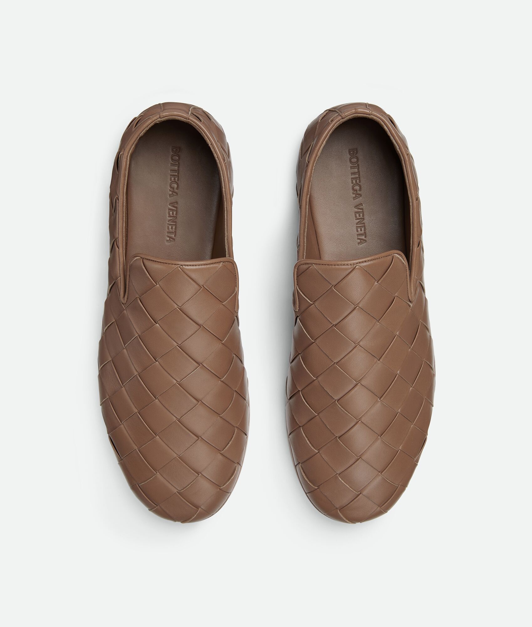 スリッポン BOTTEGA VENETA SUEDE SLIPPERS Bottega Veneta - Intrecciato Suede Slippers - Men - Beige