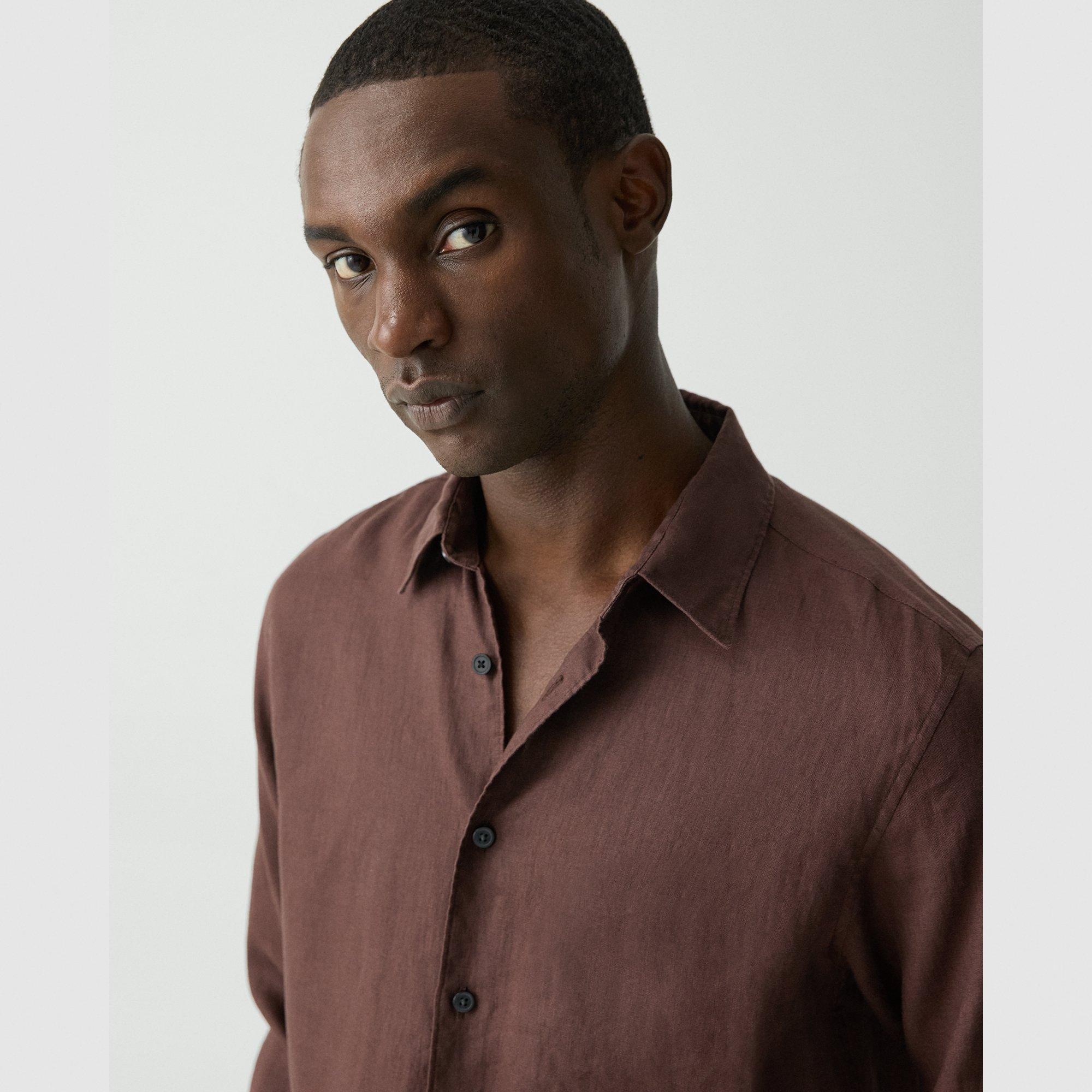 Irving Shirt in Relaxed Linen - 5